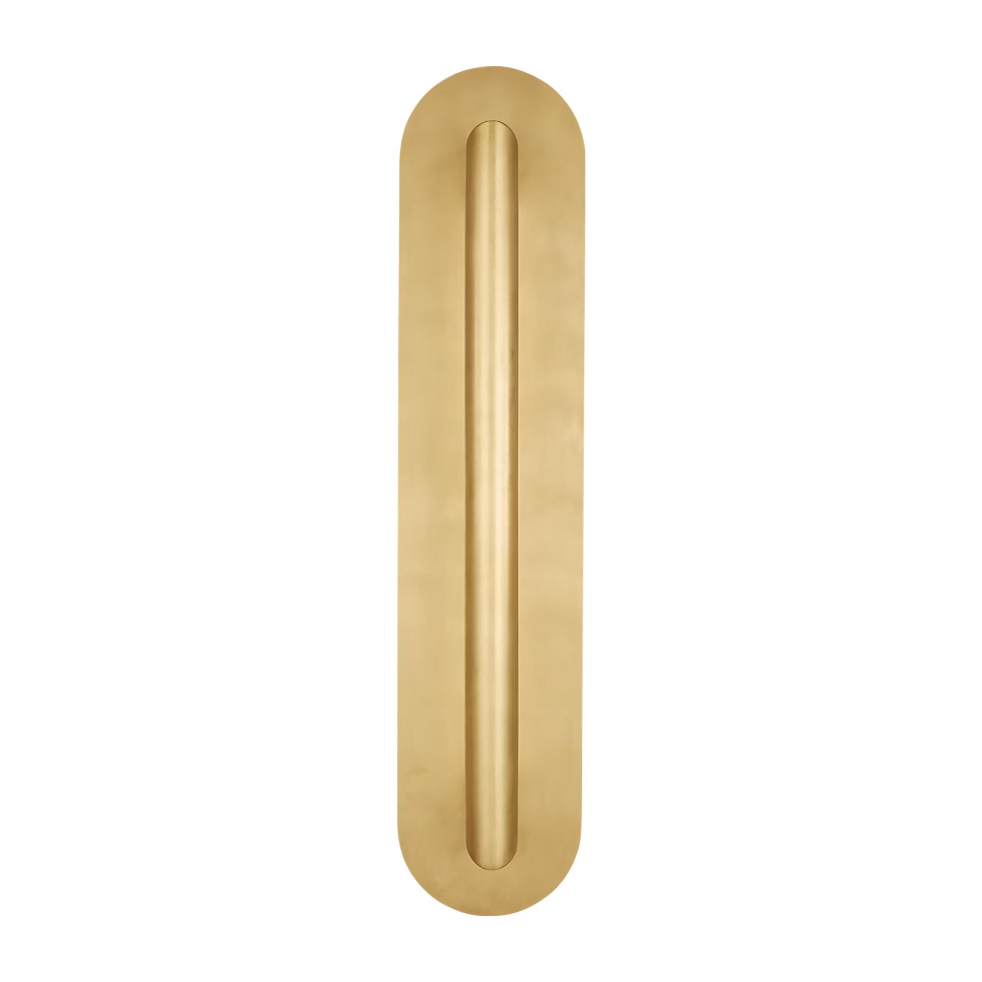 Fielle 23" LED Large Wall Sconce, 120-277V, Natural Brass Finish