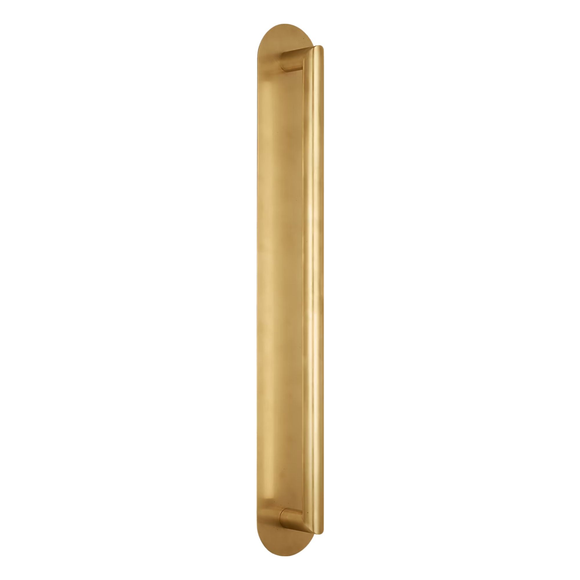 Fielle 35" LED X-Large Wall Sconce, 120-277V, Natural Brass Finish