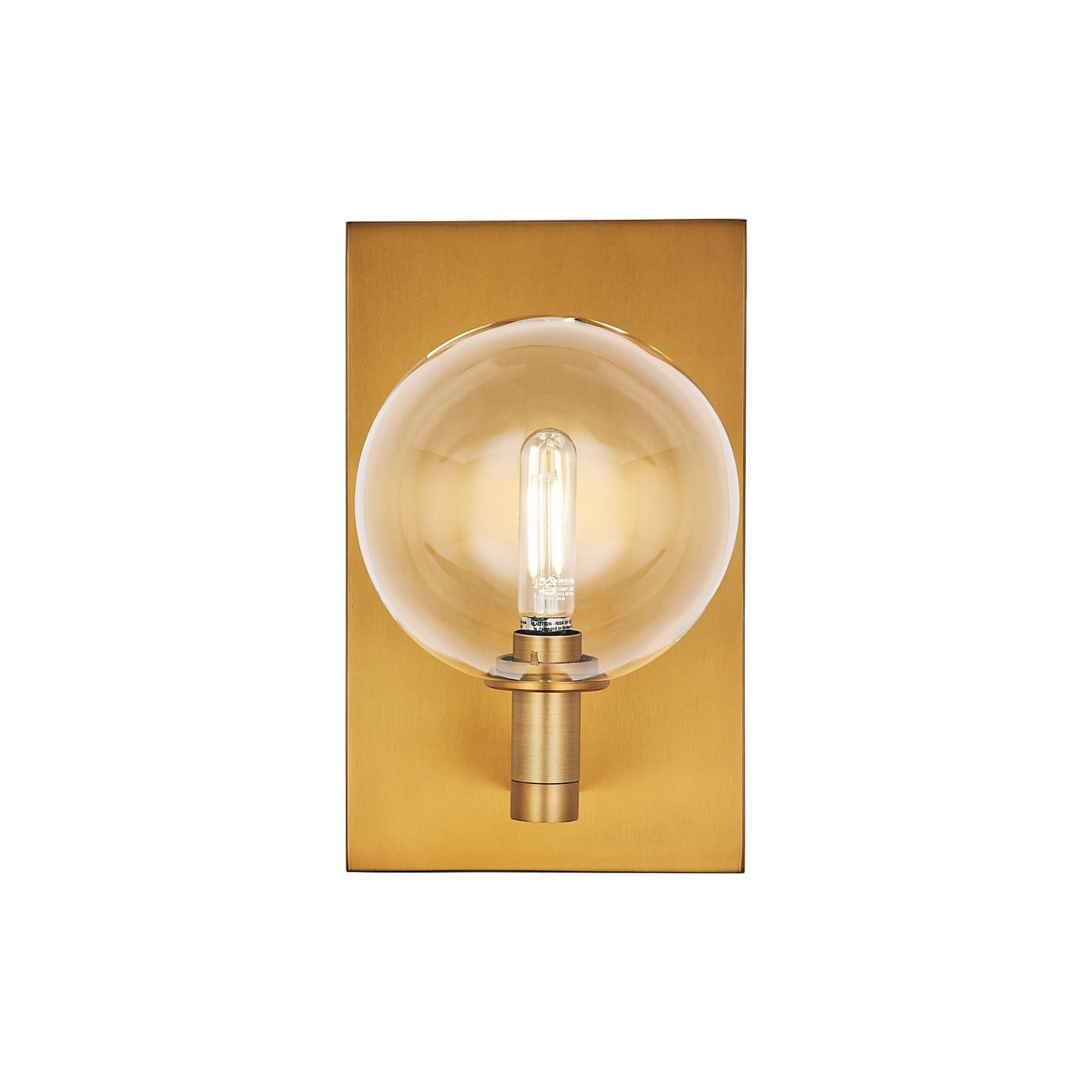 Visual Comfort Modern - Gambit 9" LED Single Wall Sconce, Aged Brass Finish | Bees Lighting