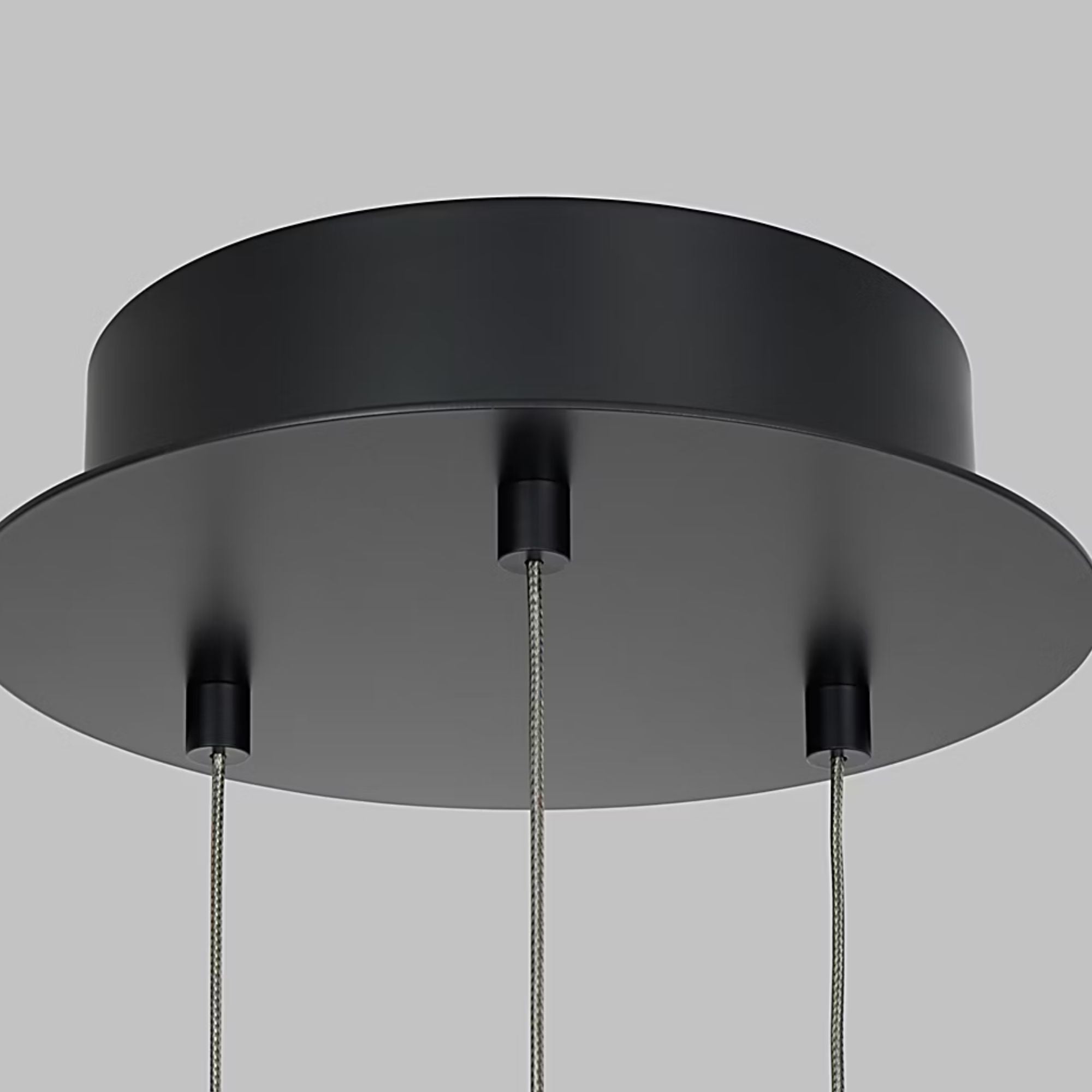 Grace 30" LED Chandelier, Matte Black & Weathered Oak Wood Finish