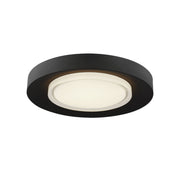 Hilo 16" LED Flush Mount, 120-277V, Nightshade Black Finish