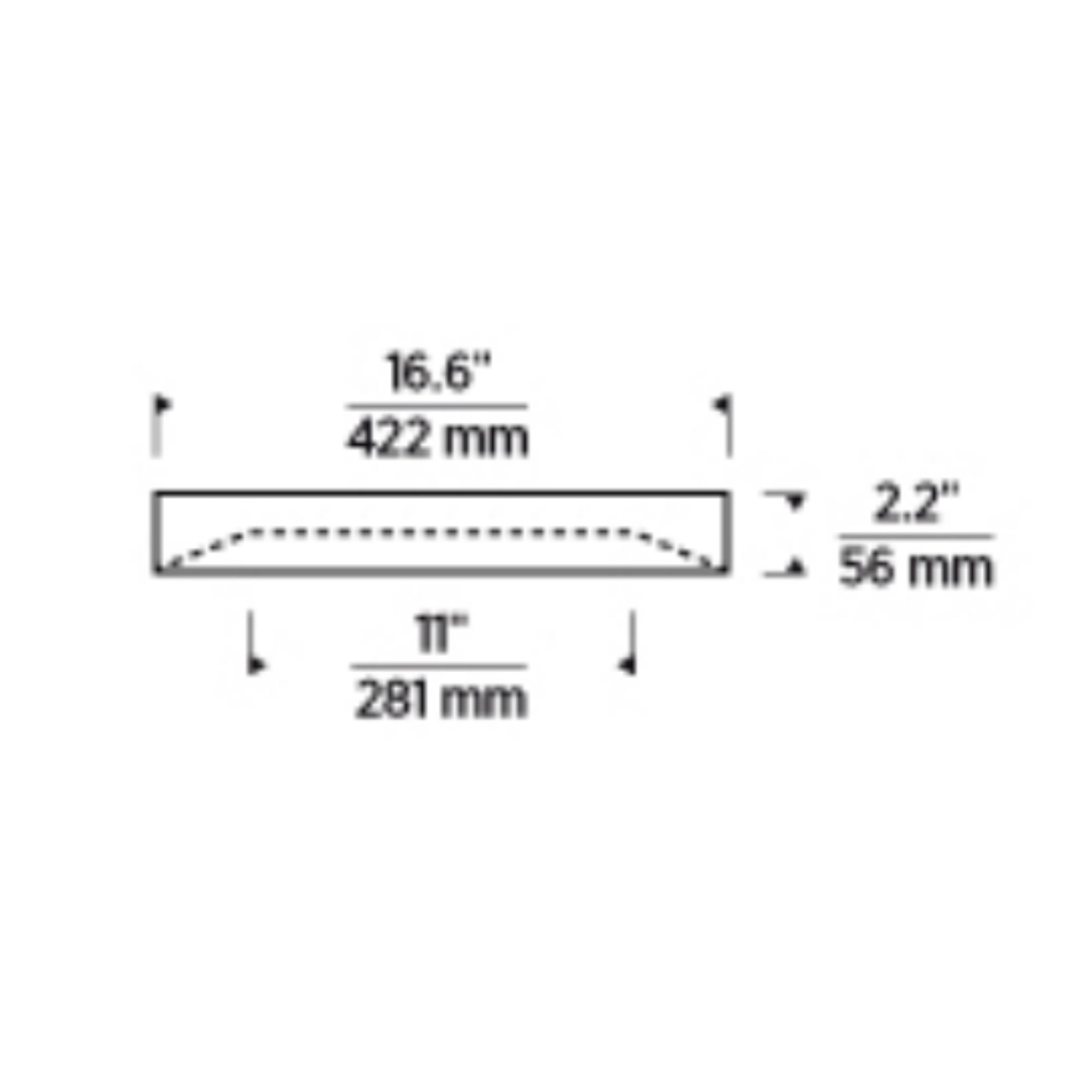 Hilo 16" LED Flush Mount, 120-277V, Nightshade Black Finish