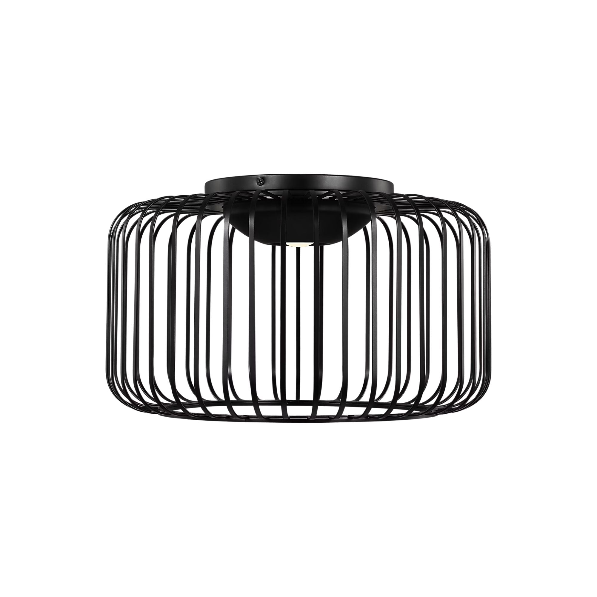 Kai 15" LED Flush Mount, Nightshade Black Finish