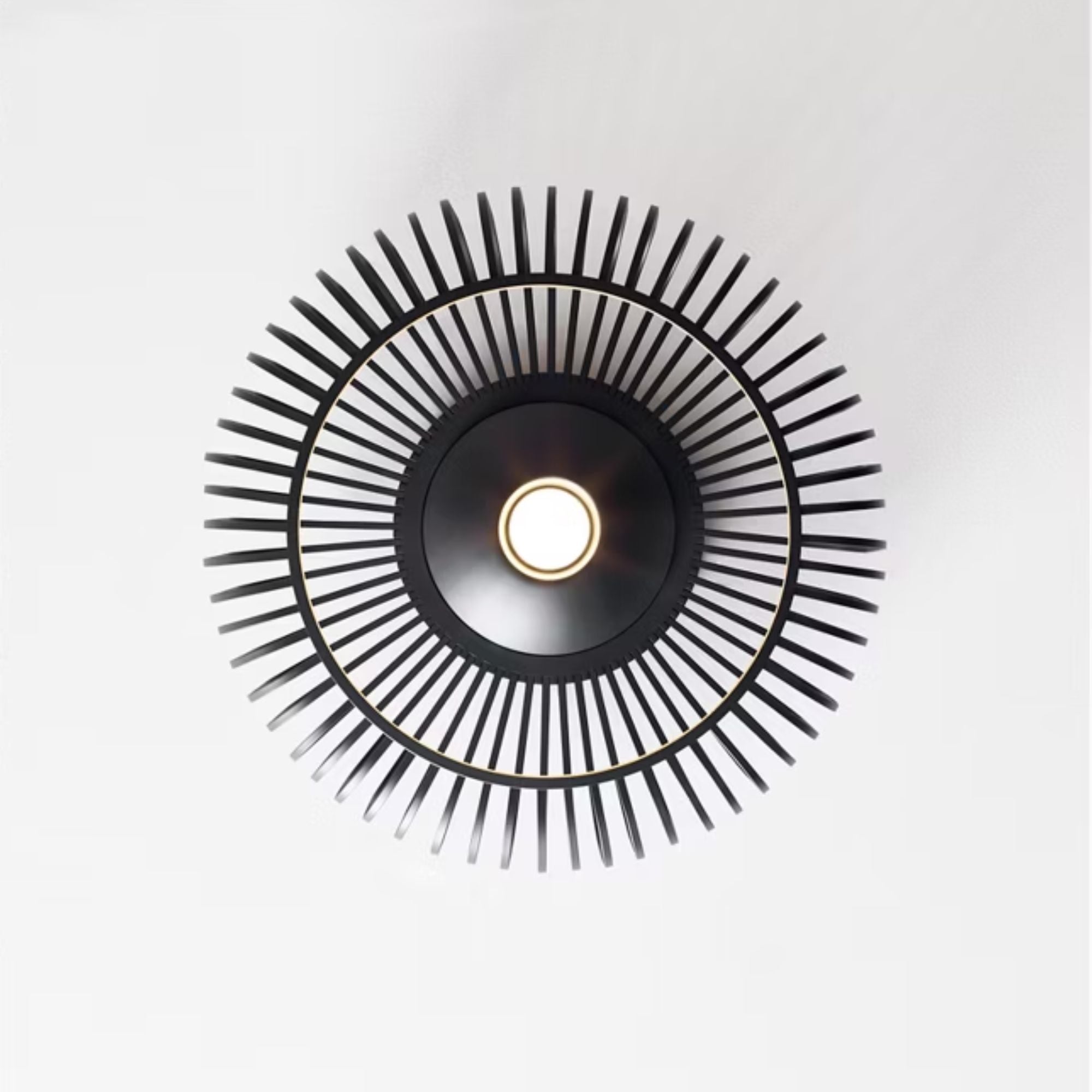 Kai 15" LED Flush Mount, Nightshade Black Finish