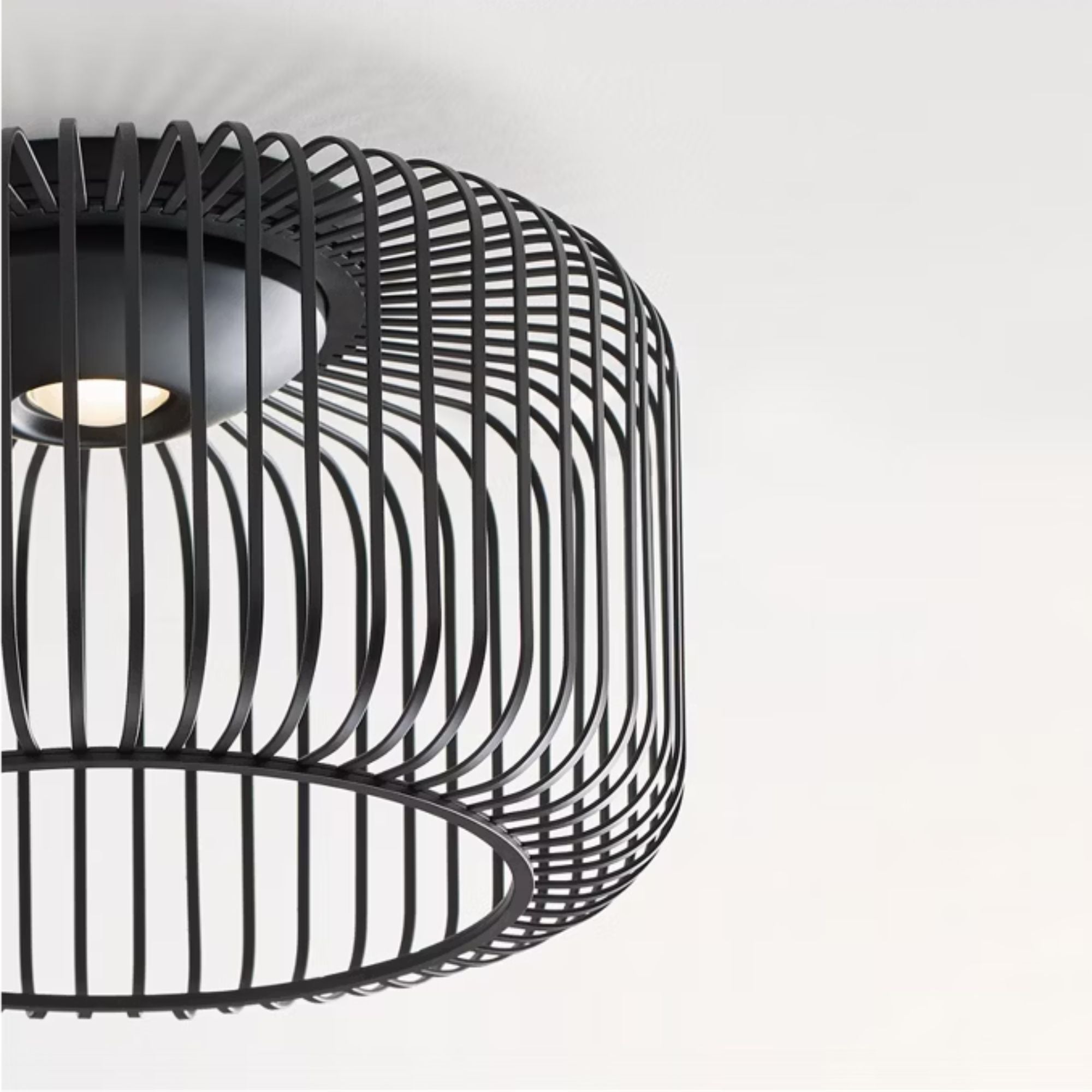 Kai 15" LED Flush Mount, Nightshade Black Finish