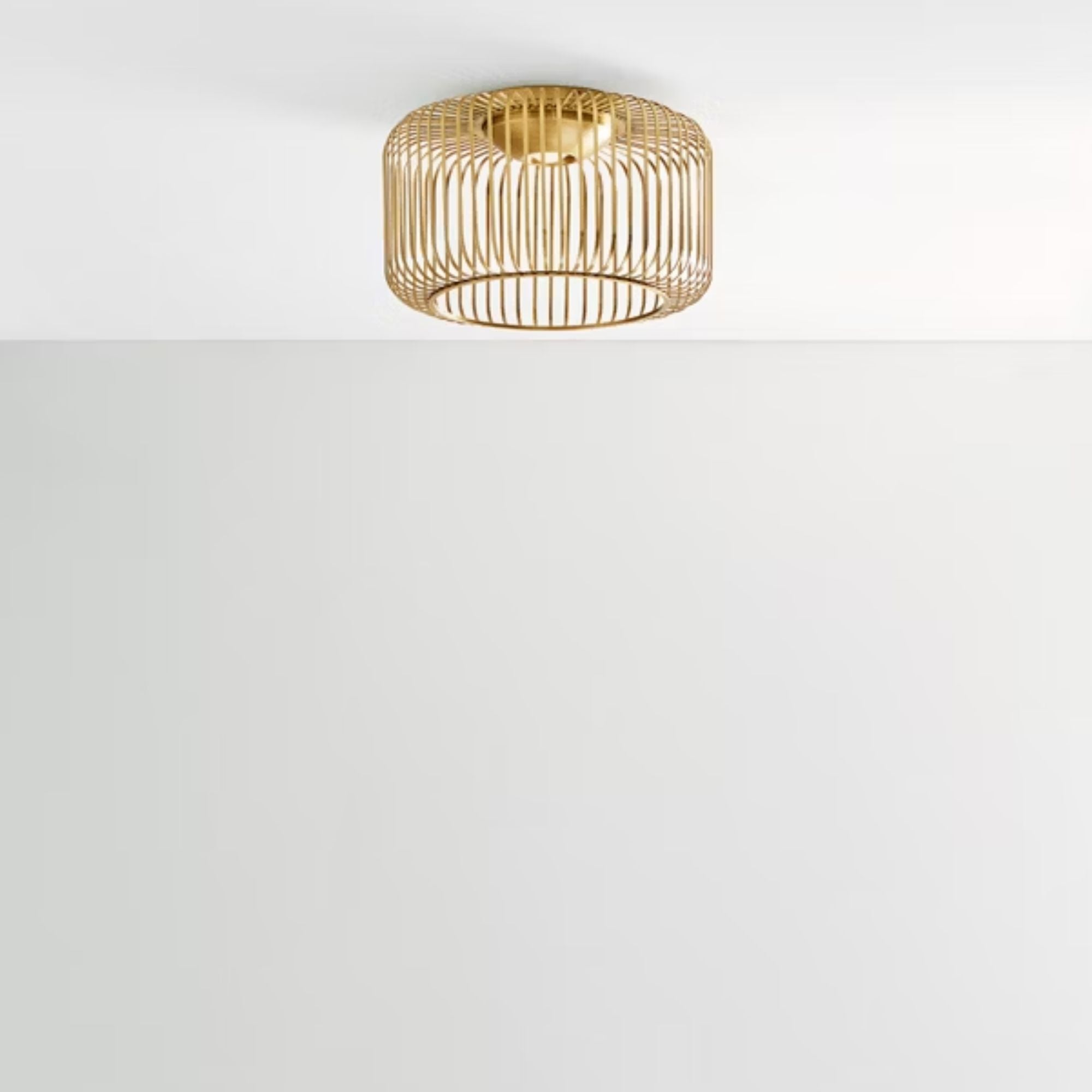 Kai 15" LED Flush Mount, Plated Brass Finish
