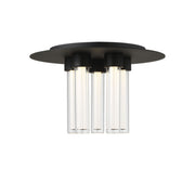 Kola 13" 5-Light LED Flush Mount, 120V, Nightshade Black Finish