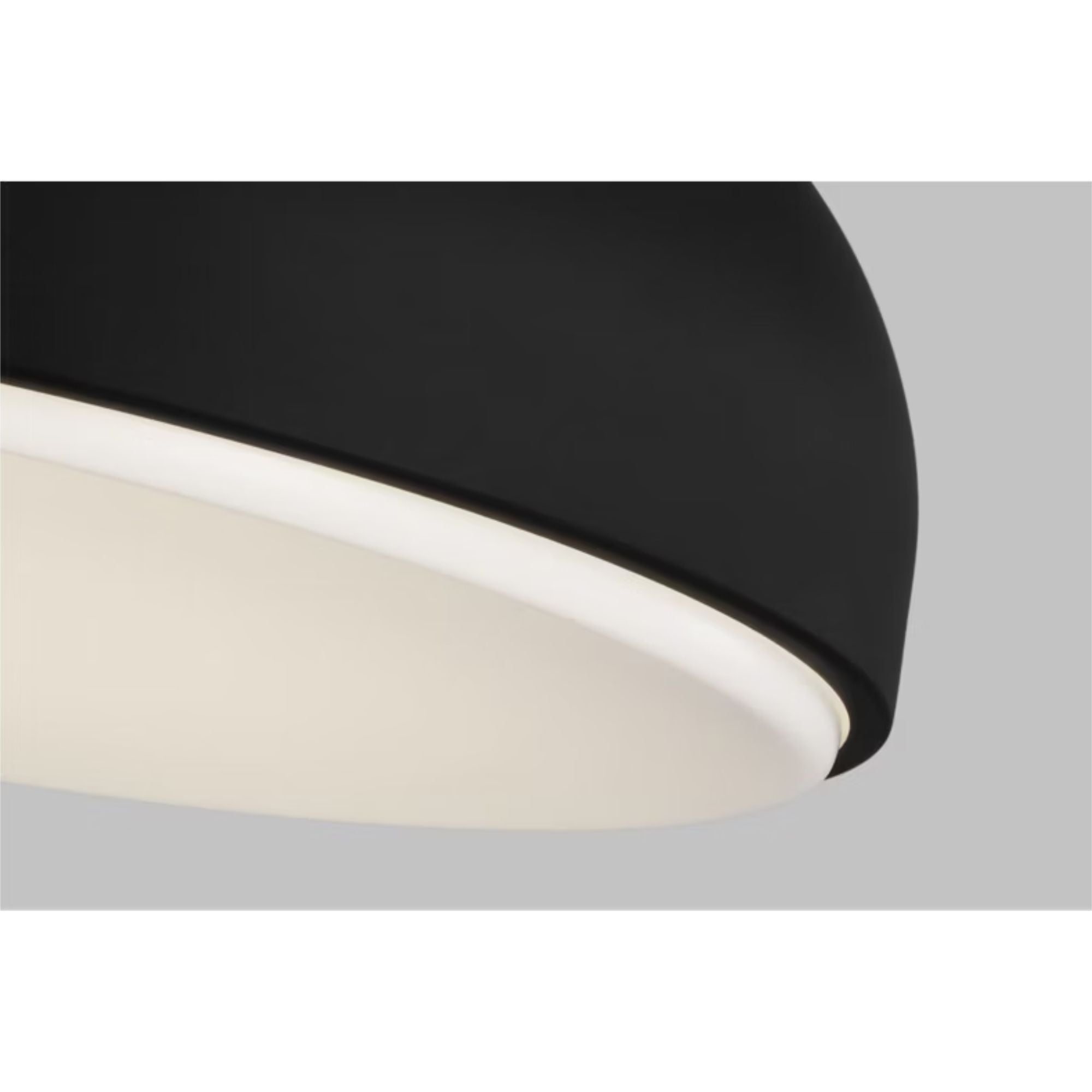 Kosa 13" LED Flush Mount, 277V, Nightshade Black Finish
