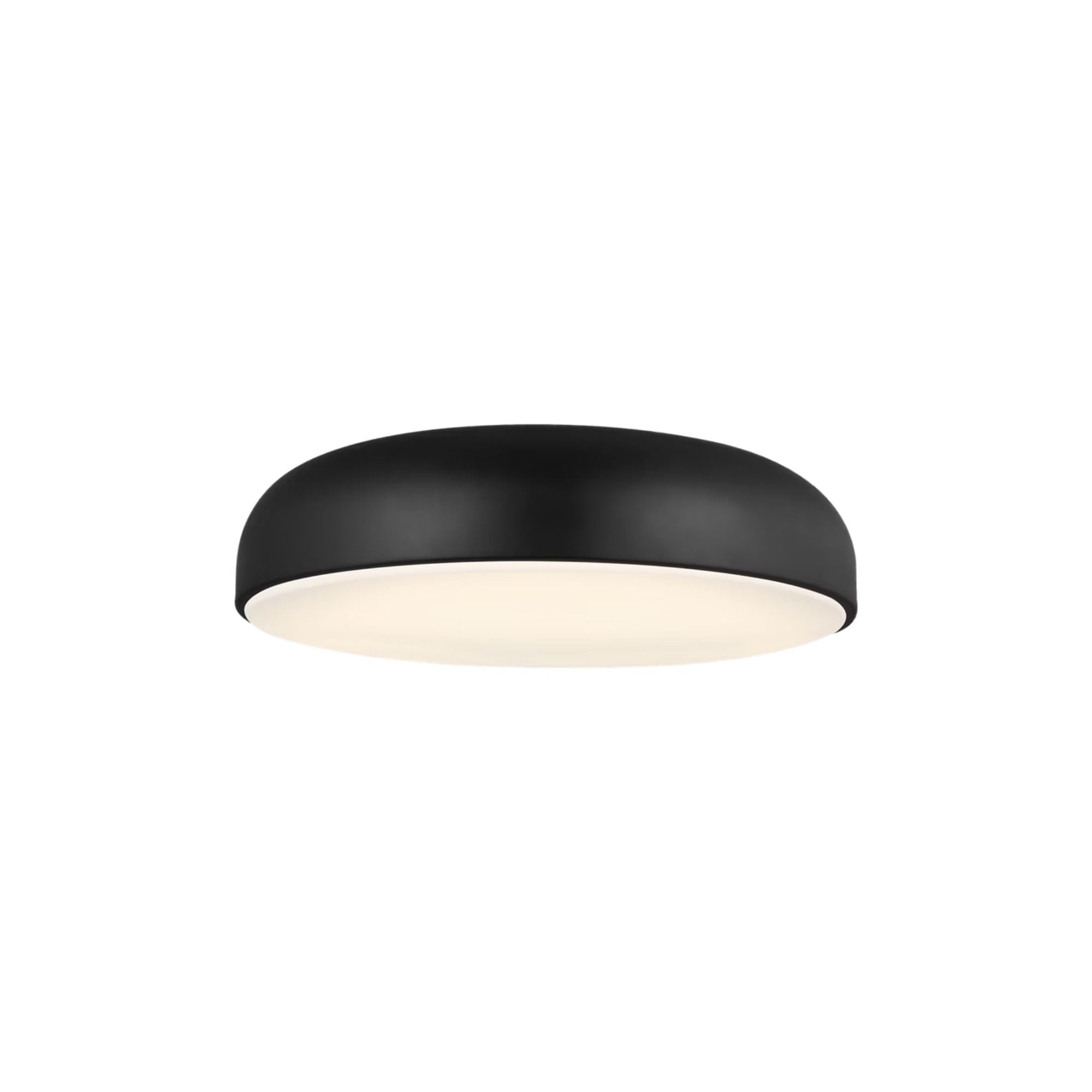 Kosa 18" LED Flush Mount, Nightshade Black Finish