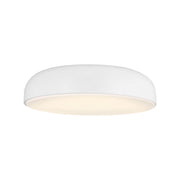 Kosa 18" LED Flush Mount, Matte White Finish