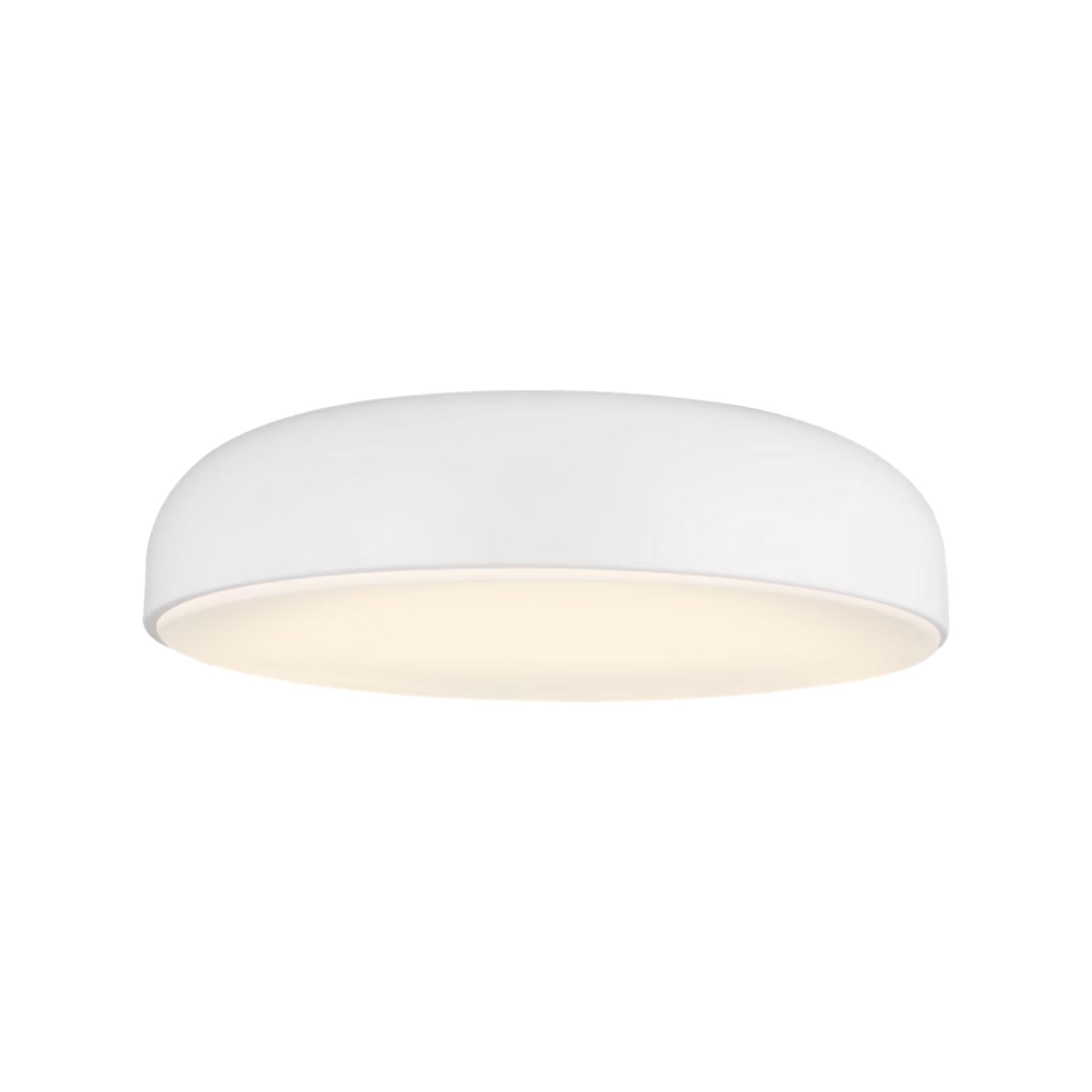 Kosa 18" LED Flush Mount, Matte White Finish