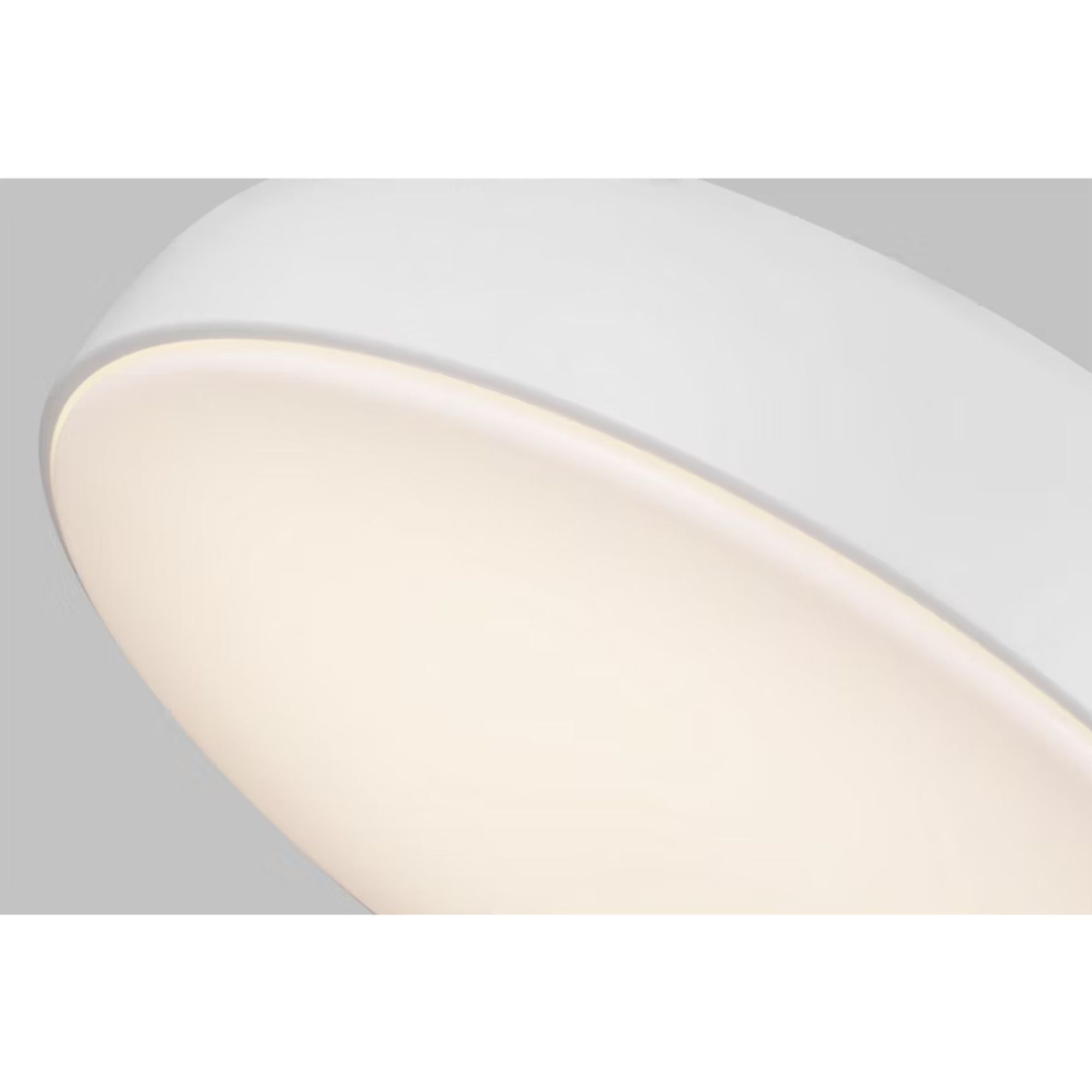 Kosa 18" LED Flush Mount, Matte White Finish