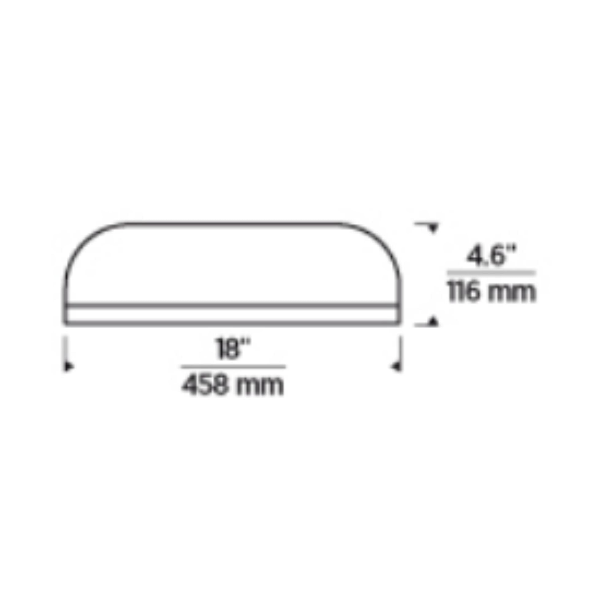 Kosa 18" LED Flush Mount, Matte White Finish