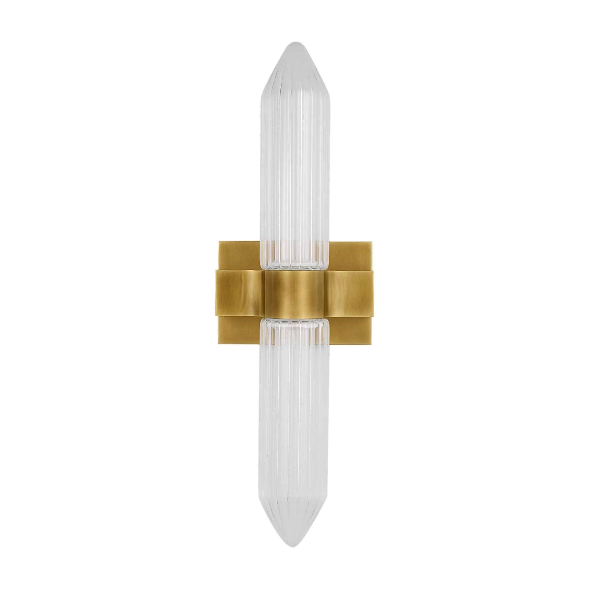 Langston 23" LED Bath Sconce, 277V, Plated Brass Finish