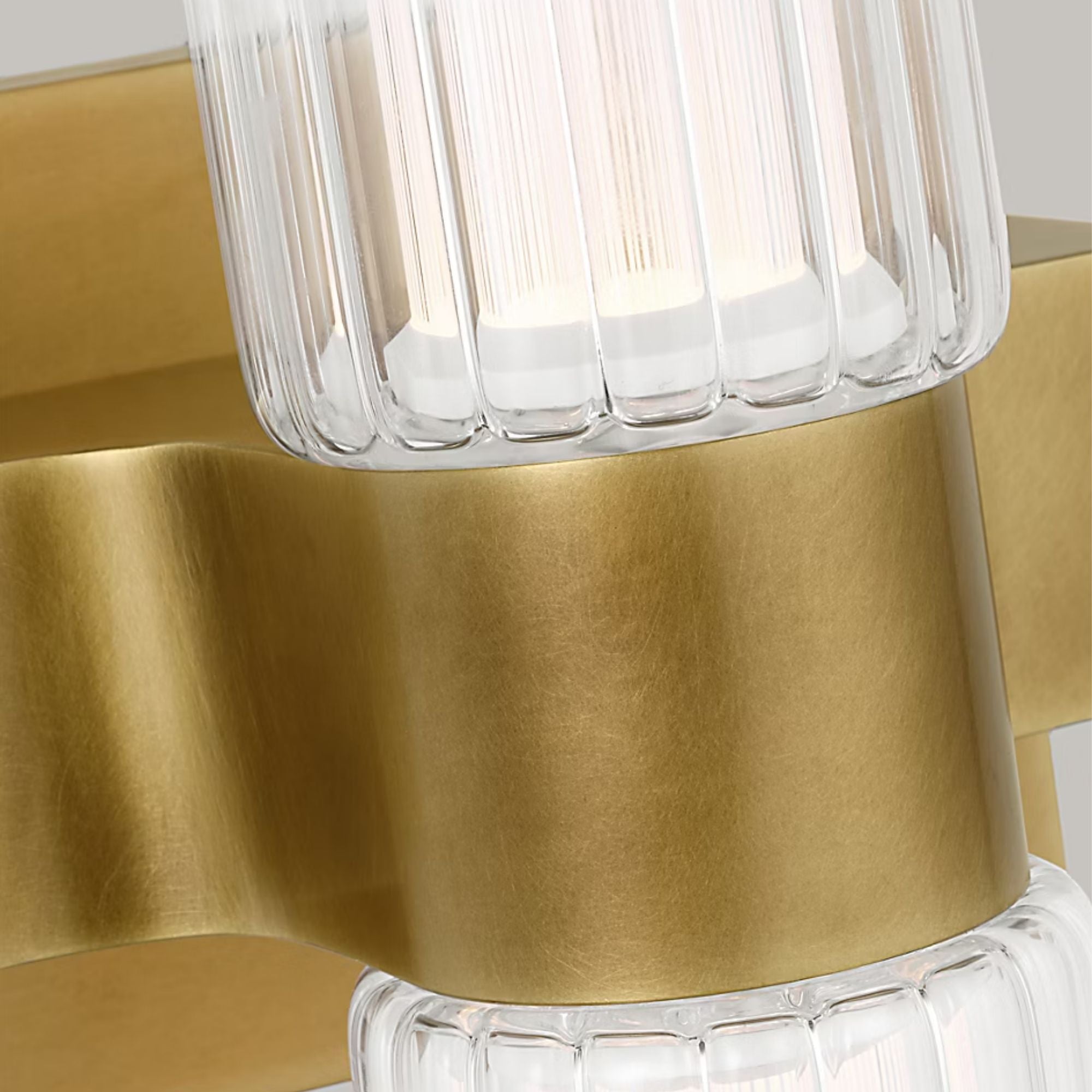 Langston 23" LED Bath Sconce, 277V, Plated Brass Finish