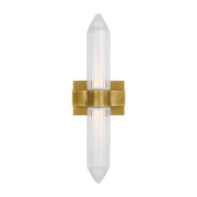 Langston 23" LED Bath Sconce, 120V, Plated Brass Finish