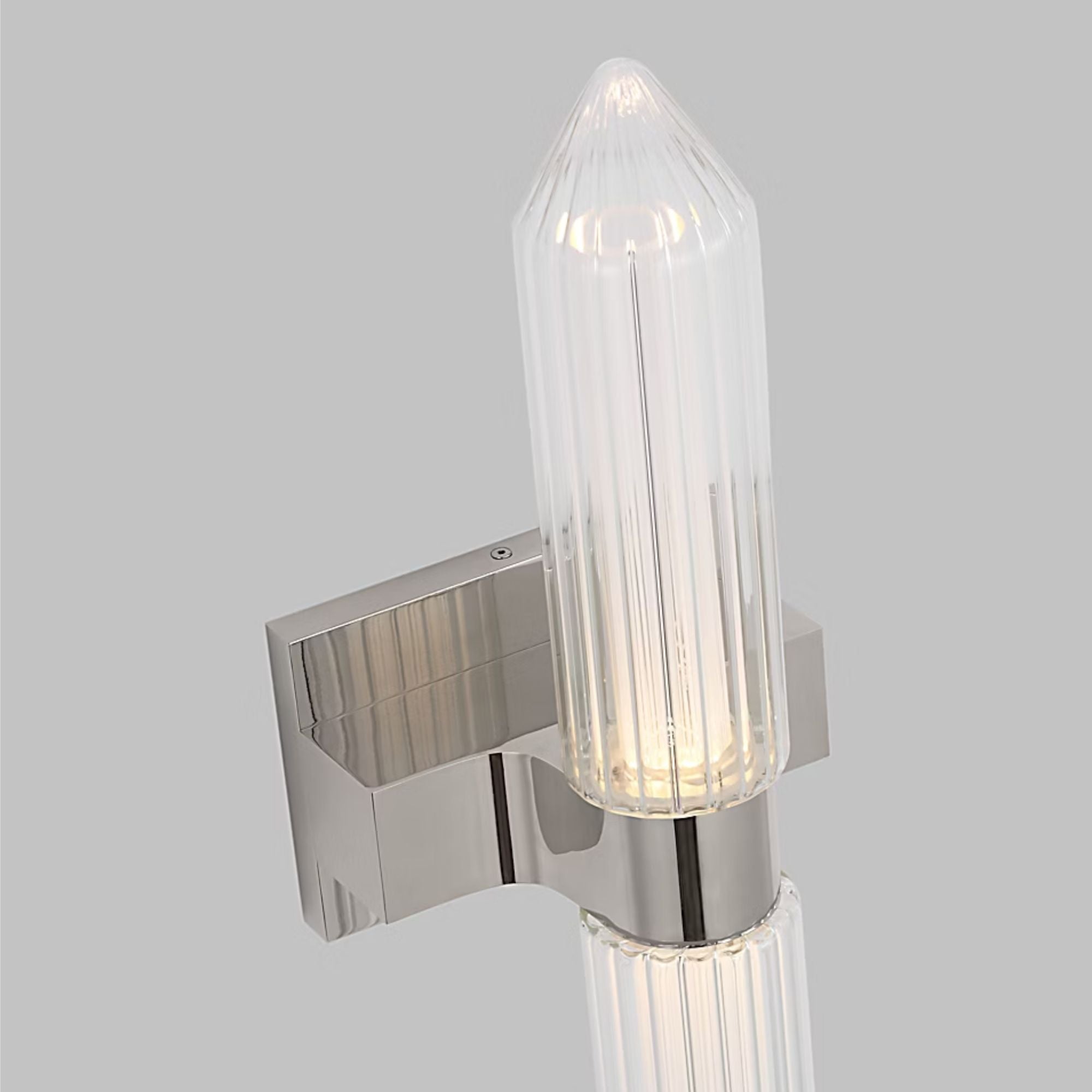 Langston 23" LED Bath Sconce, 277V, Polished Nickel Finish