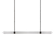 Langston 61" LED X-Large Linear Chandelier, 120V, Plated Dark Bronze Finish