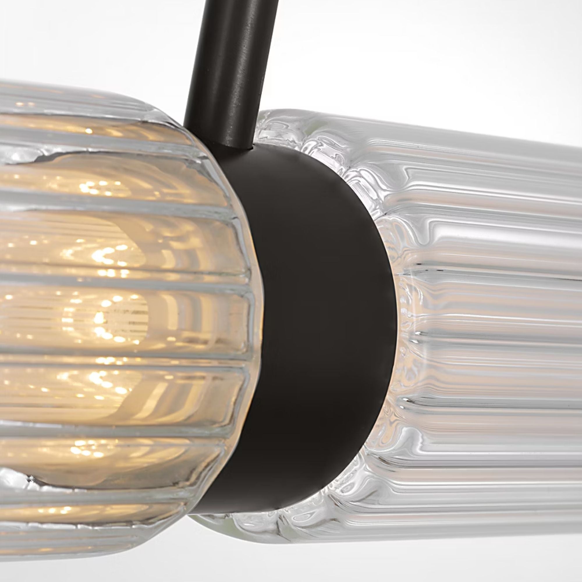 Langston 61" LED X-Large Linear Chandelier, 120V, Plated Dark Bronze Finish