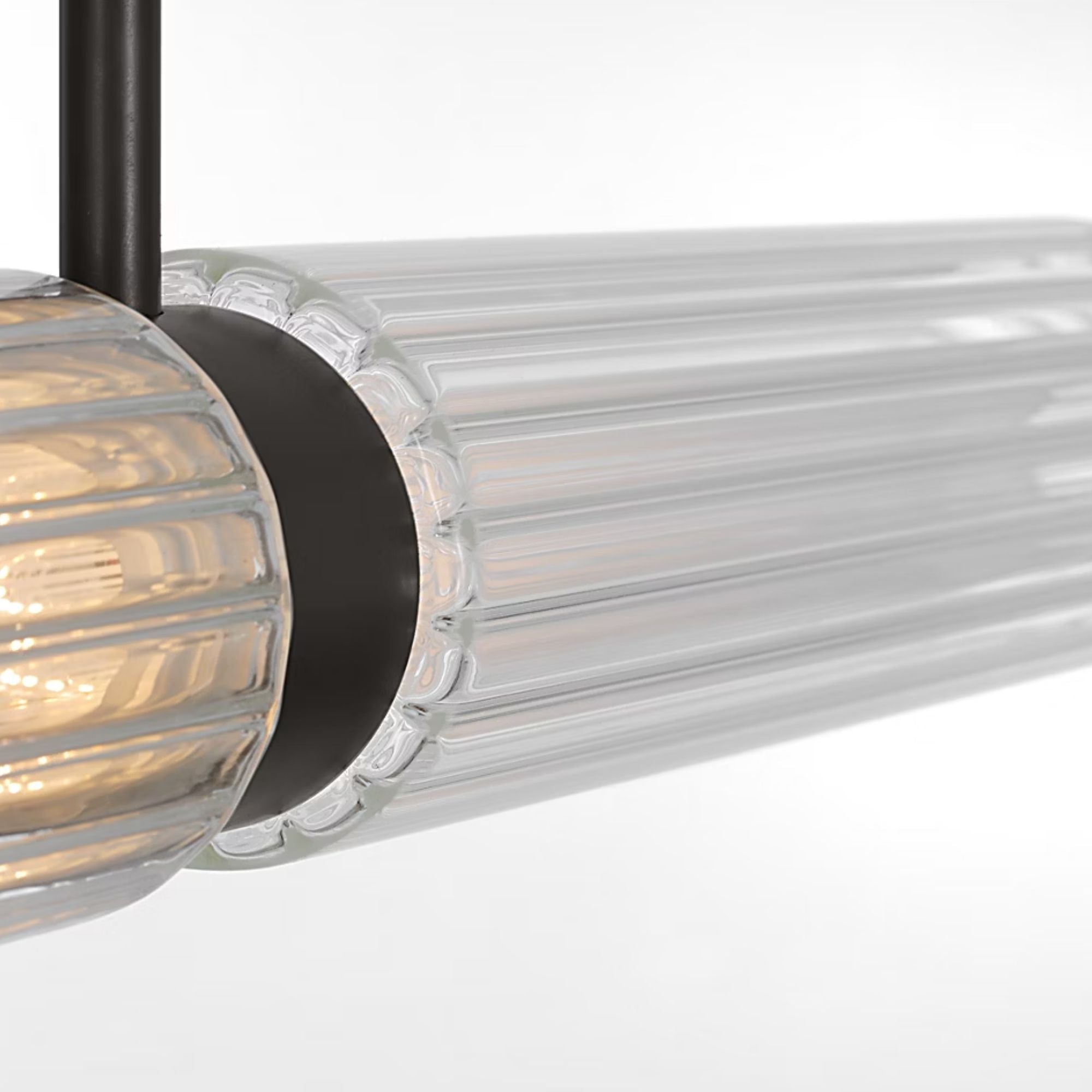 Langston 61" LED X-Large Linear Chandelier, 120V, Plated Dark Bronze Finish