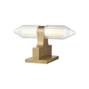 Langston LED Table Lamp, Plated Brass Finish