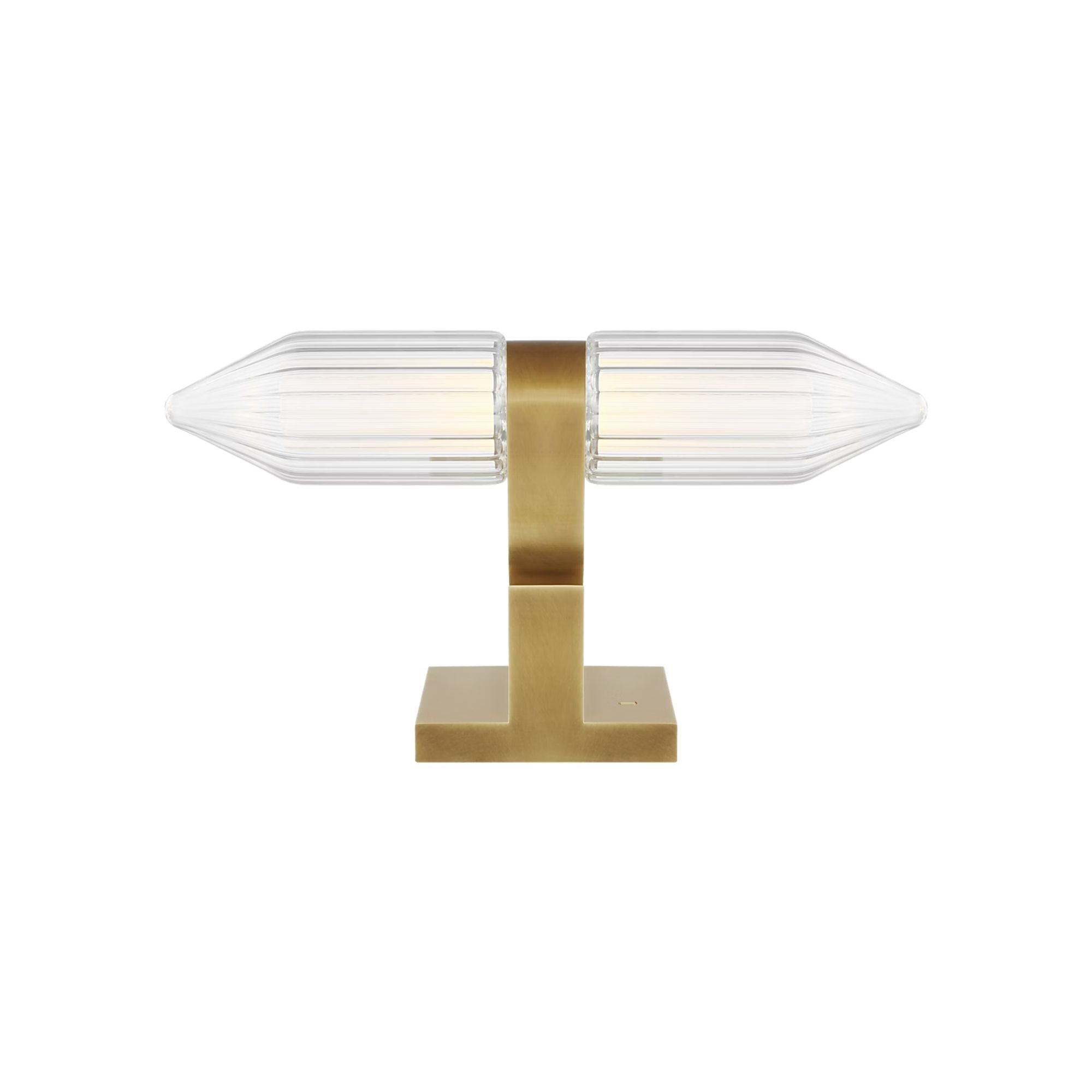 Langston LED Table Lamp, Plated Brass Finish