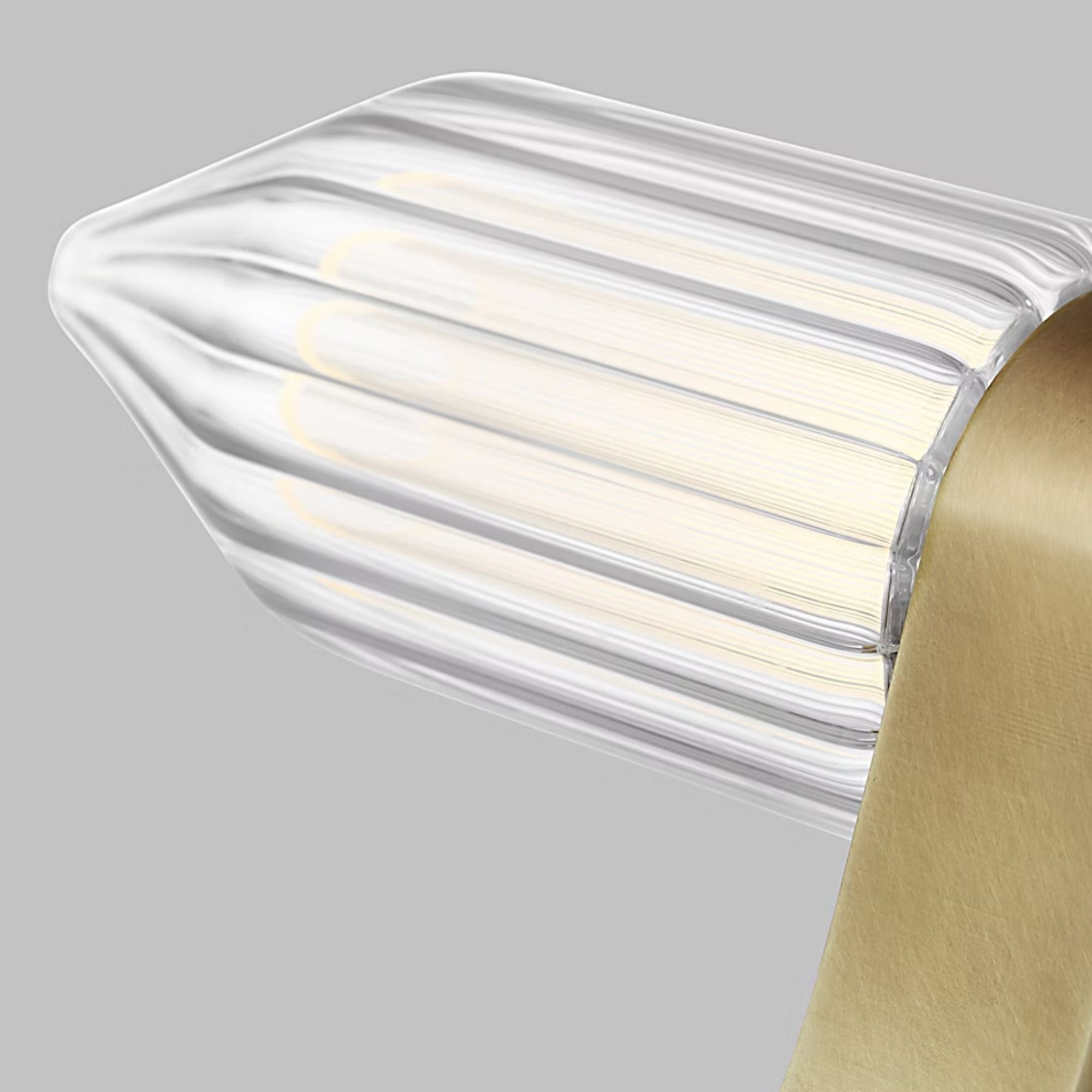 Langston LED Table Lamp, Plated Brass Finish