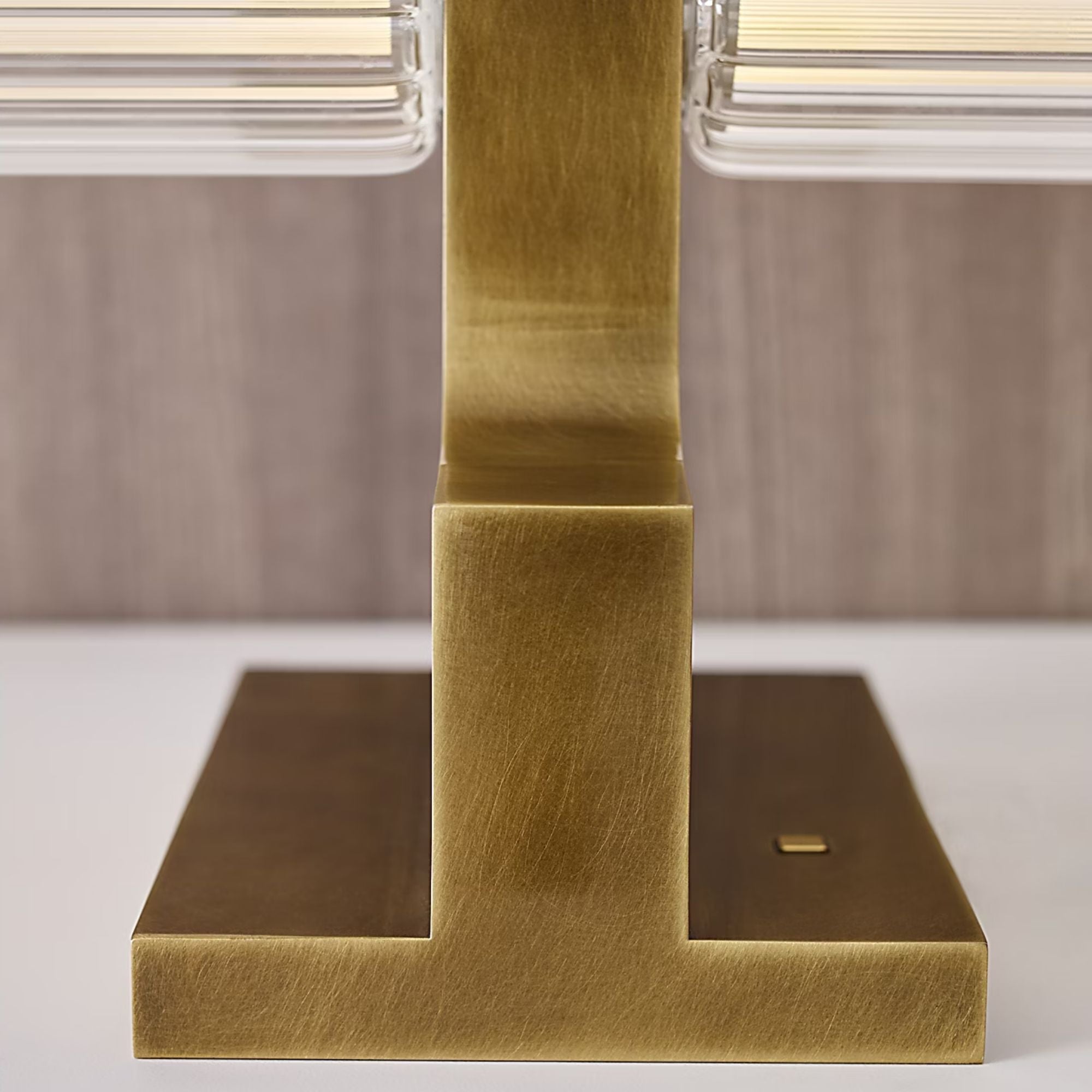 Langston LED Table Lamp, Plated Brass Finish