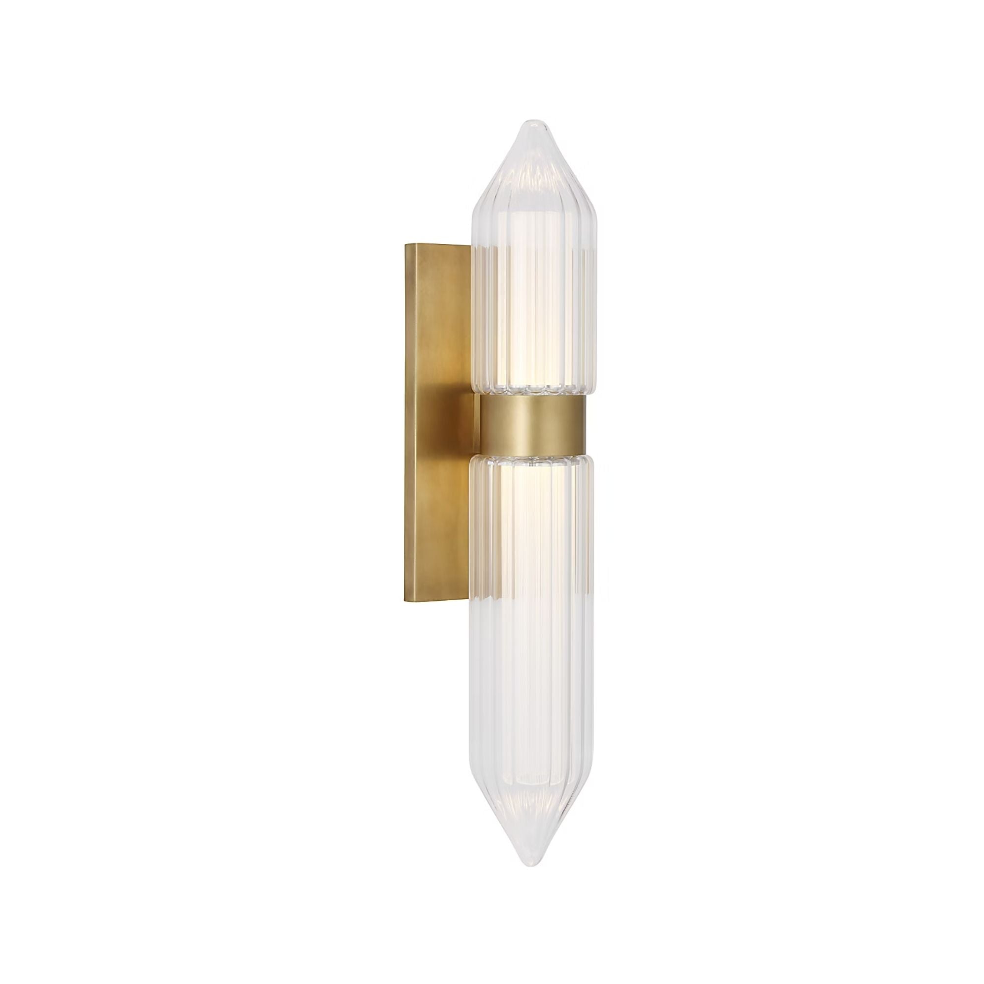 Langston 18" LED Bath Sconce, 277V, Plated Brass Finish