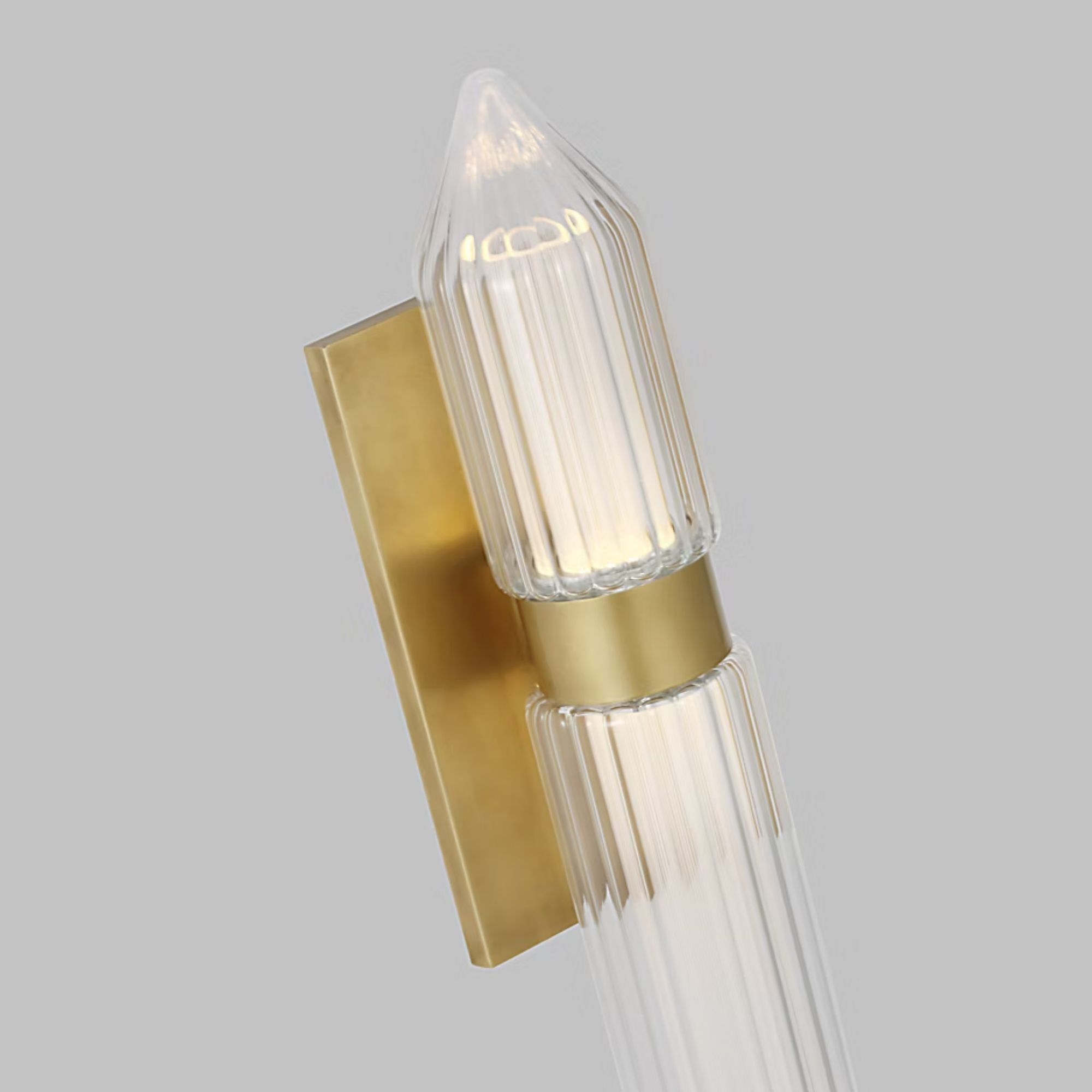 Langston 18" LED Bath Sconce, 277V, Plated Brass Finish