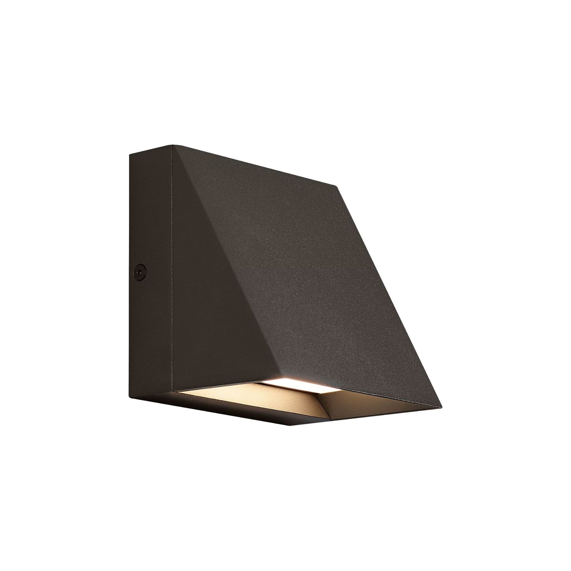 Visual Comfort Modern - Pitch 5" Single Outdoor LED Wall Sconce, 277V, Bronze Finish | Bees Lighting