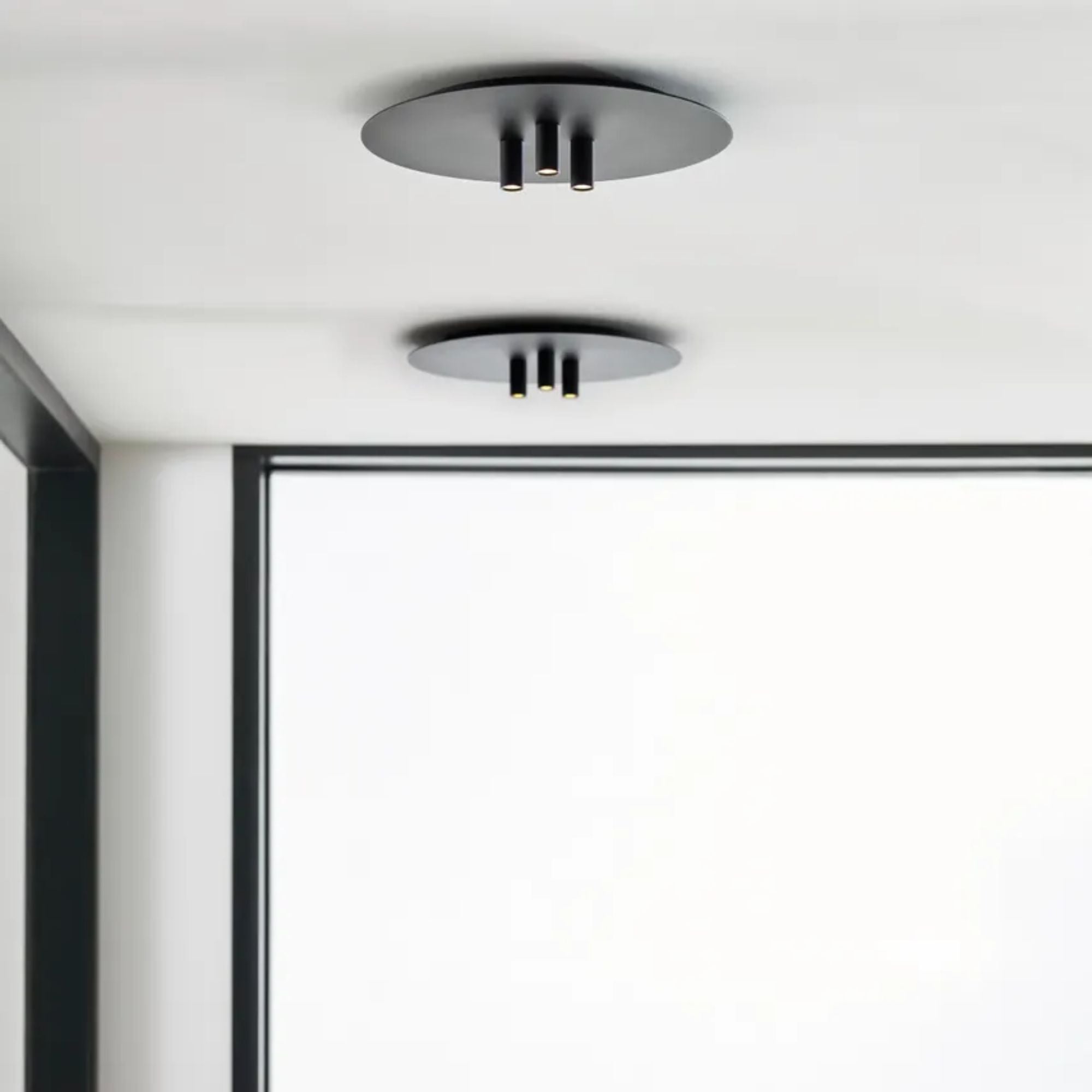 Ponte 16" LED Flush Mount, 277V, Nightshade Black Finish