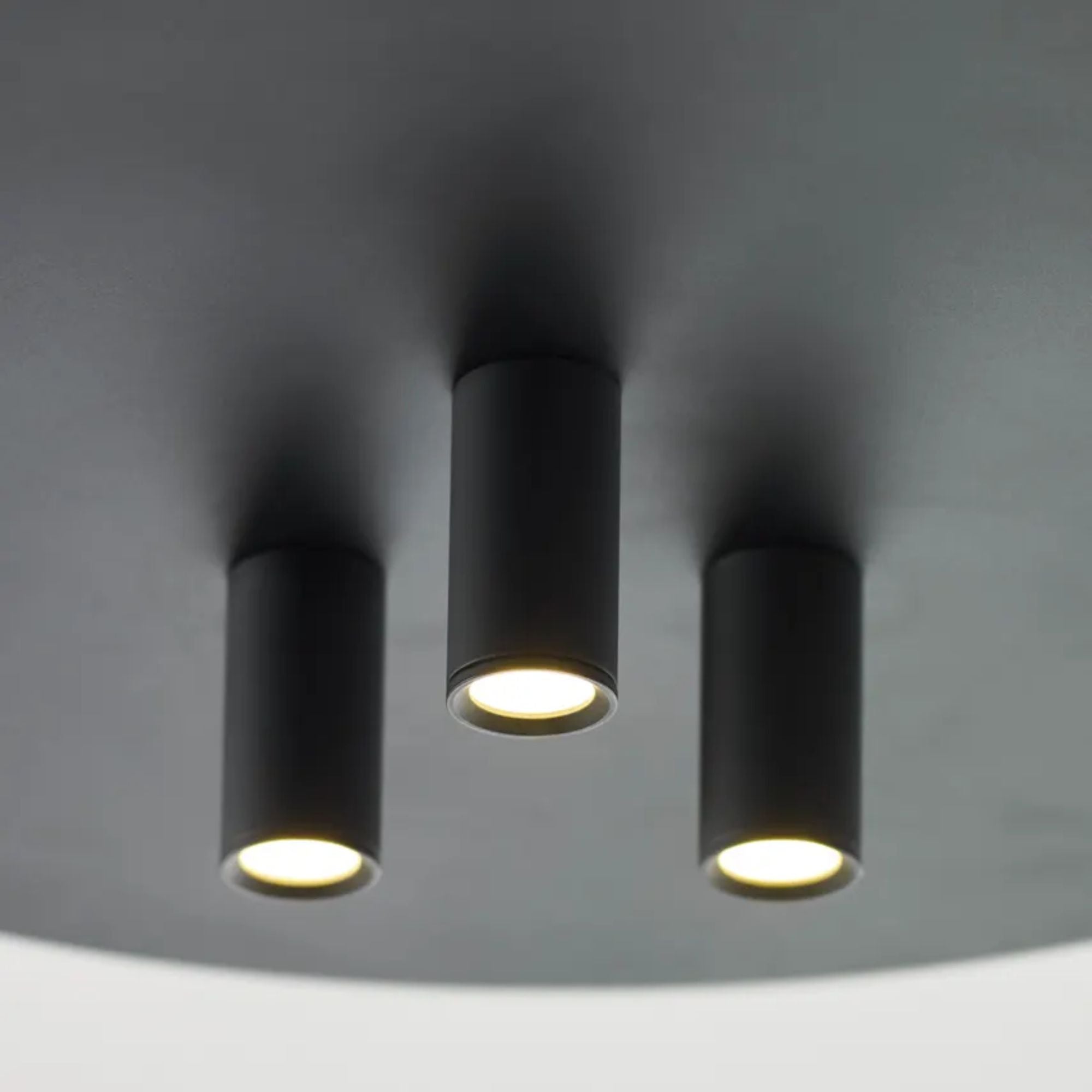 Ponte 16" LED Flush Mount, 277V, Nightshade Black Finish