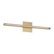 Serre 24" LED Linear Bath Vanity, 120-277V, Natural Brass Finish
