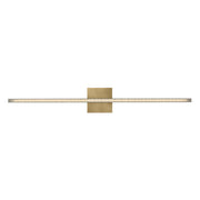 Serre 36" LED Linear Bath Vanity, 120-277V, Natural Brass Finish