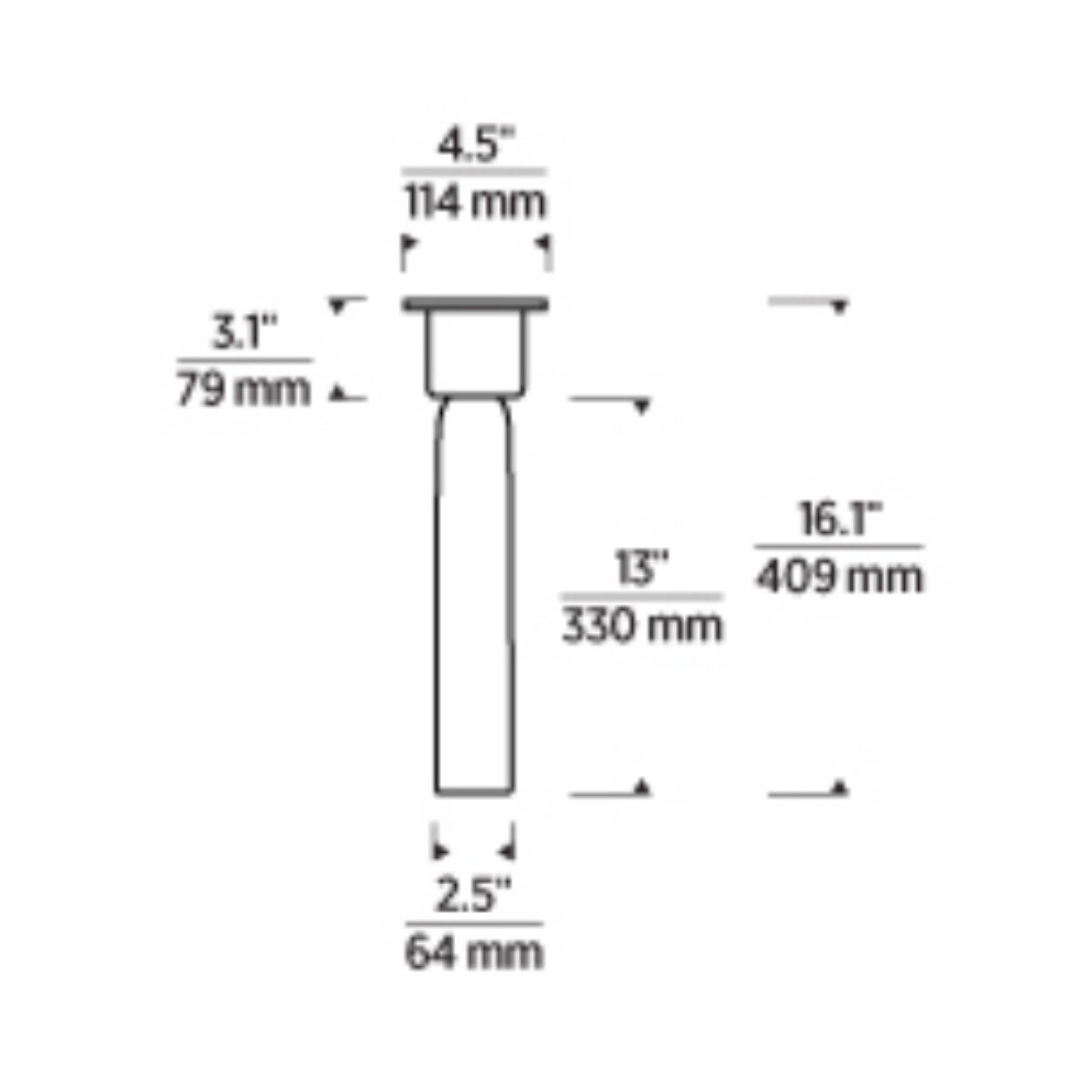 Volver 16" LED Medium Flush Mount, 120-277V, Bronze Finish