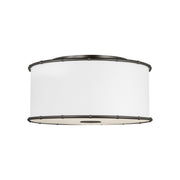 Aldric 19" Medium Flush Mount, Aged Iron Finish