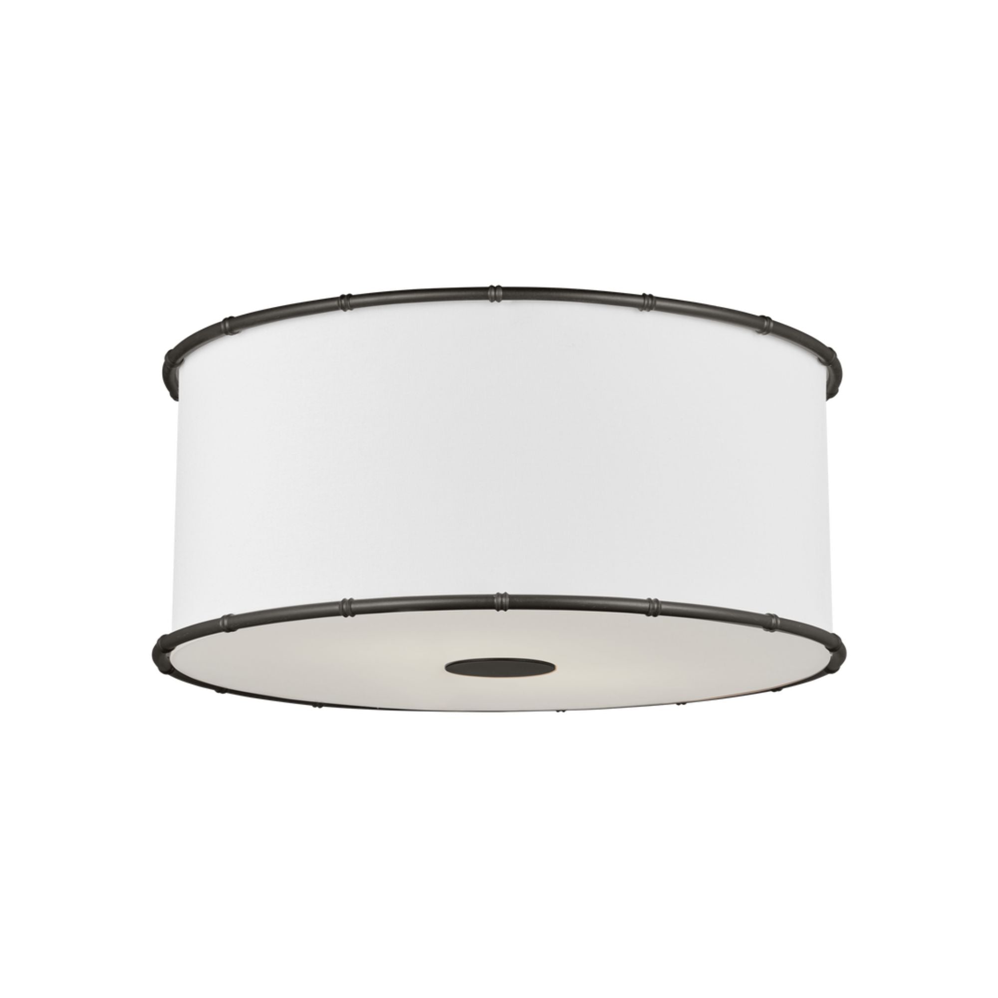 Aldric 19" Medium Flush Mount, Aged Iron Finish