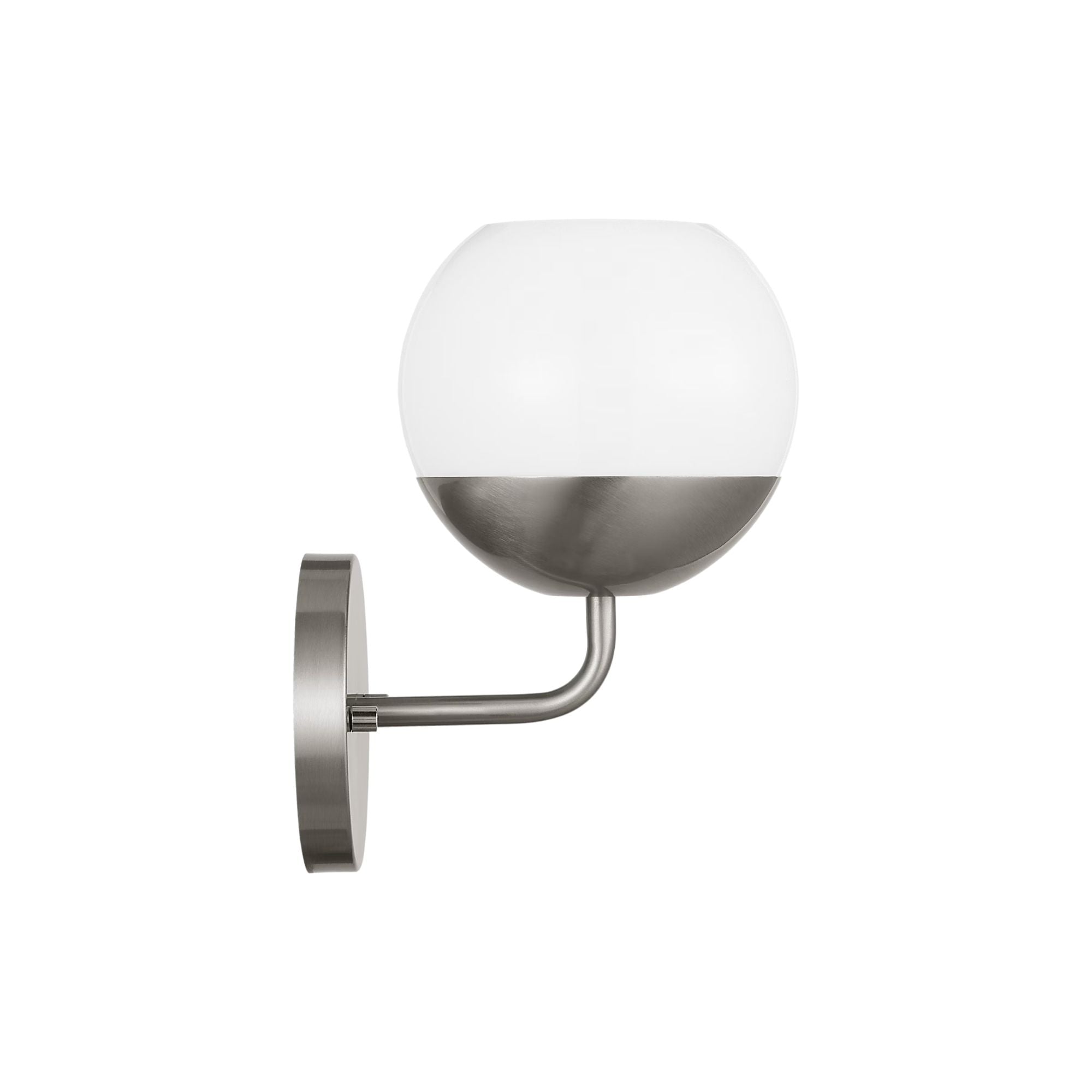 Alvin 10" Bathroom Sconce, Brushed Nickel Finish