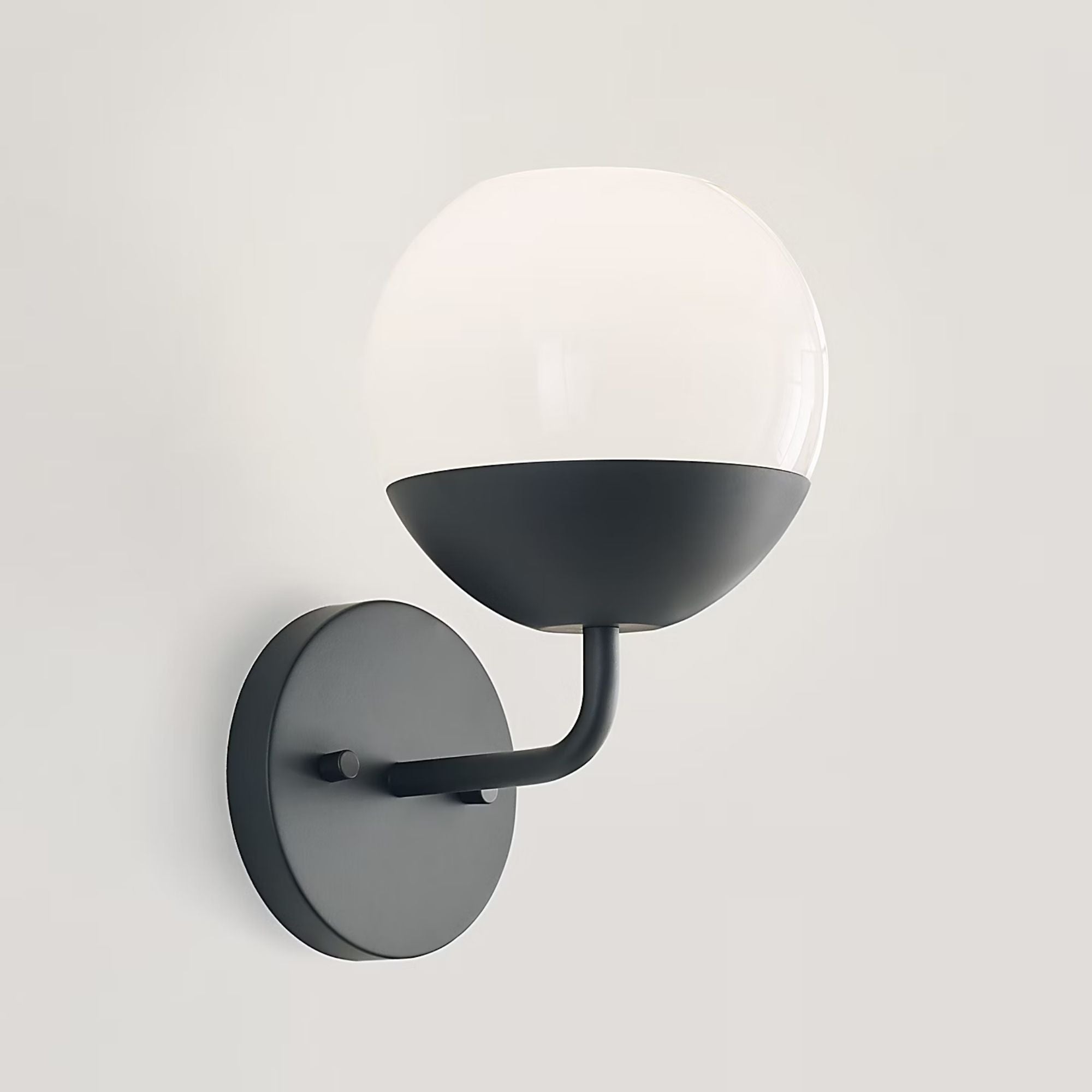 Alvin 10" LED Bathroom Sconce, Midnight Black Finish