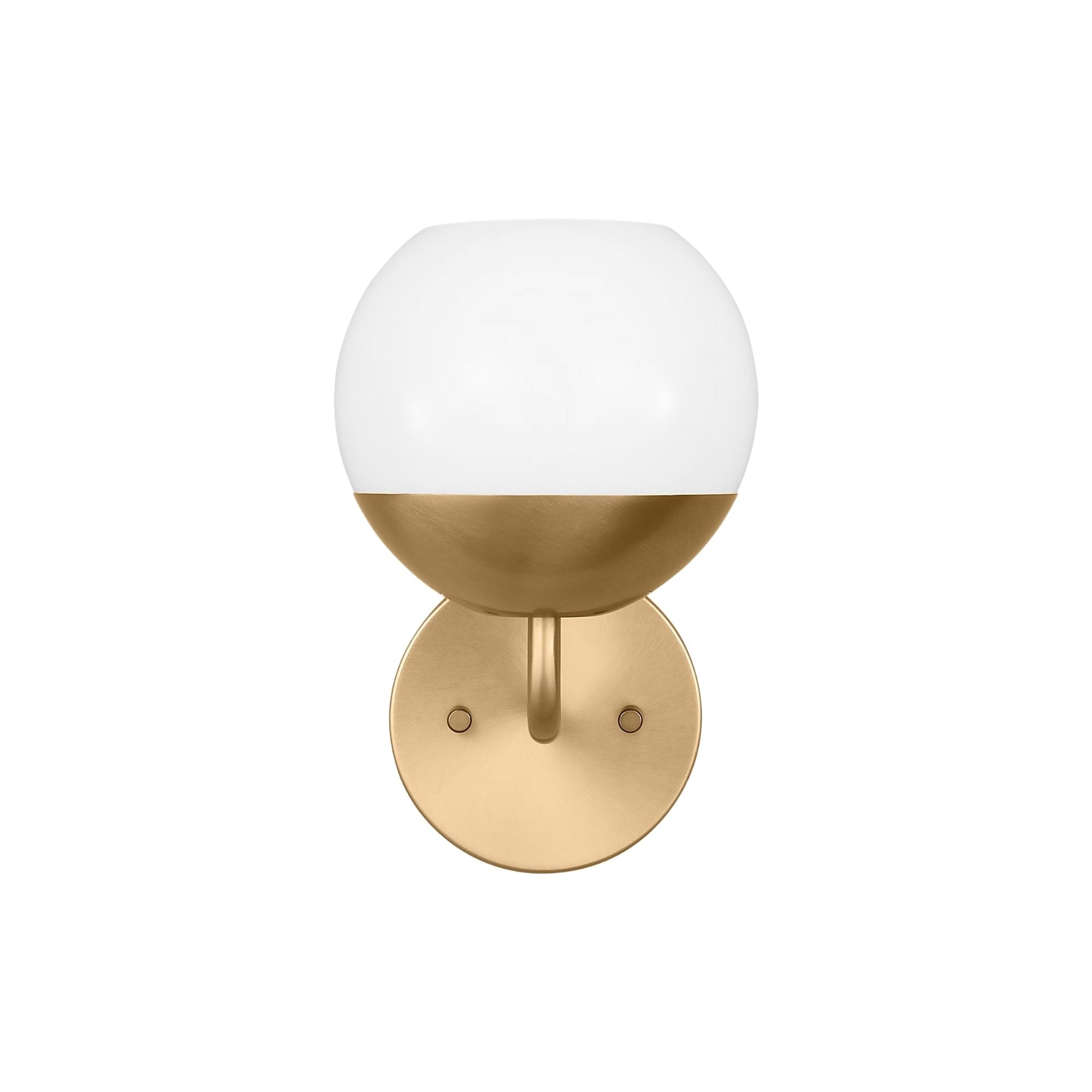 Alvin 10" LED Bathroom Sconce, Satin Brass Finish
