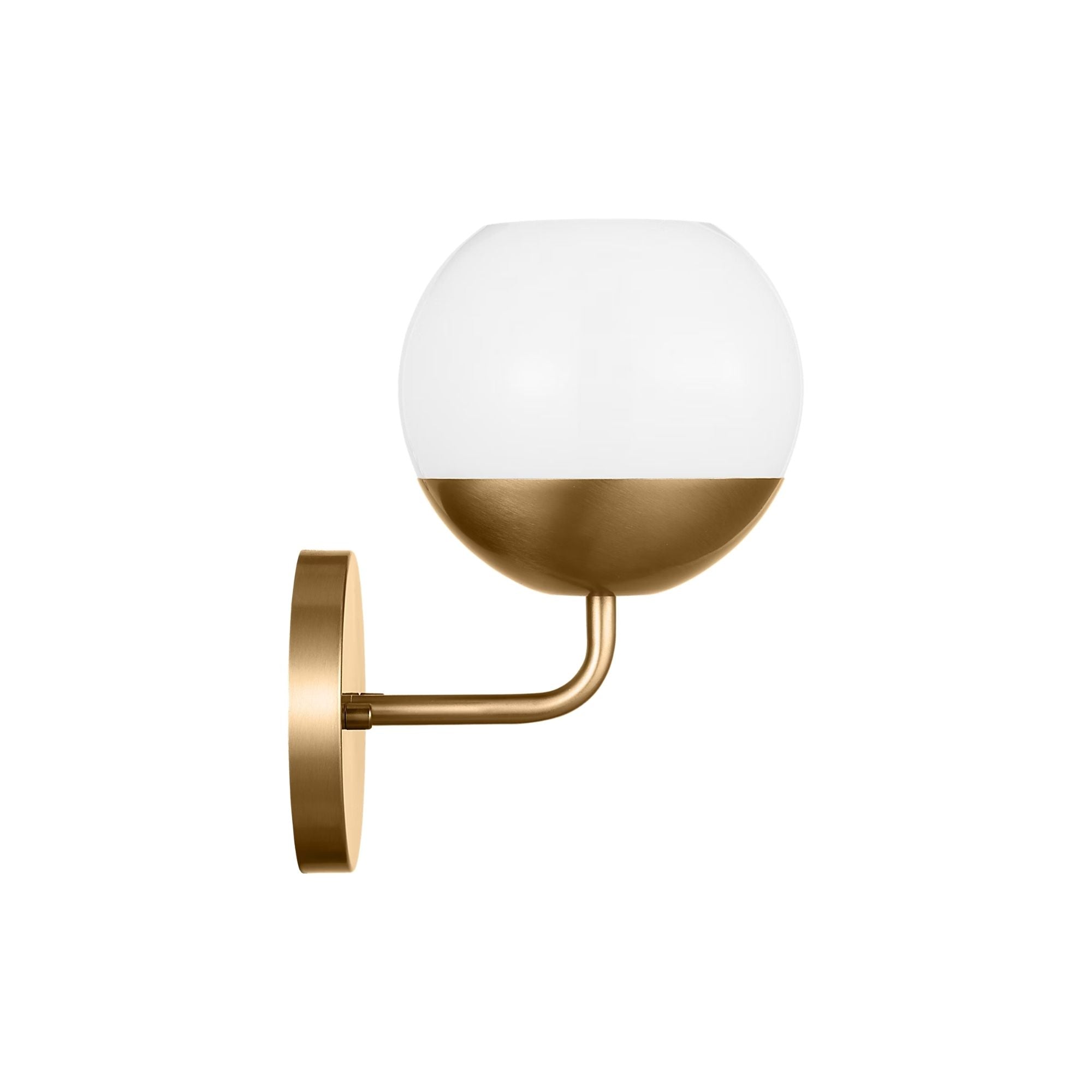 Alvin 10" LED Bathroom Sconce, Satin Brass Finish