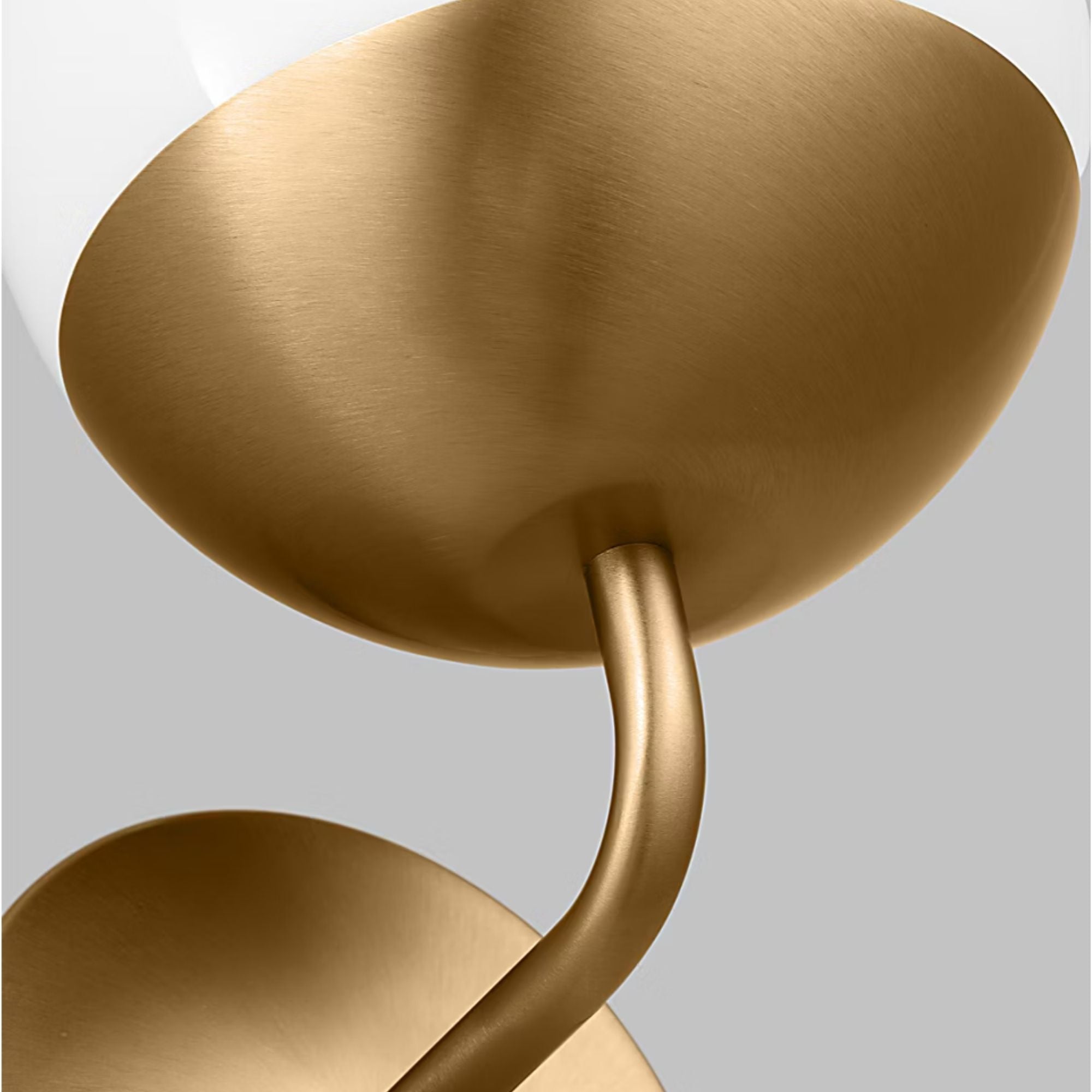 Alvin 10" LED Bathroom Sconce, Satin Brass Finish