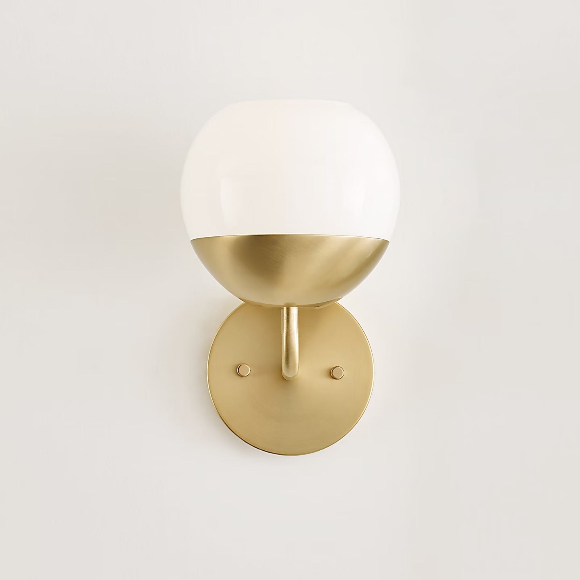 Alvin 10" LED Bathroom Sconce, Satin Brass Finish