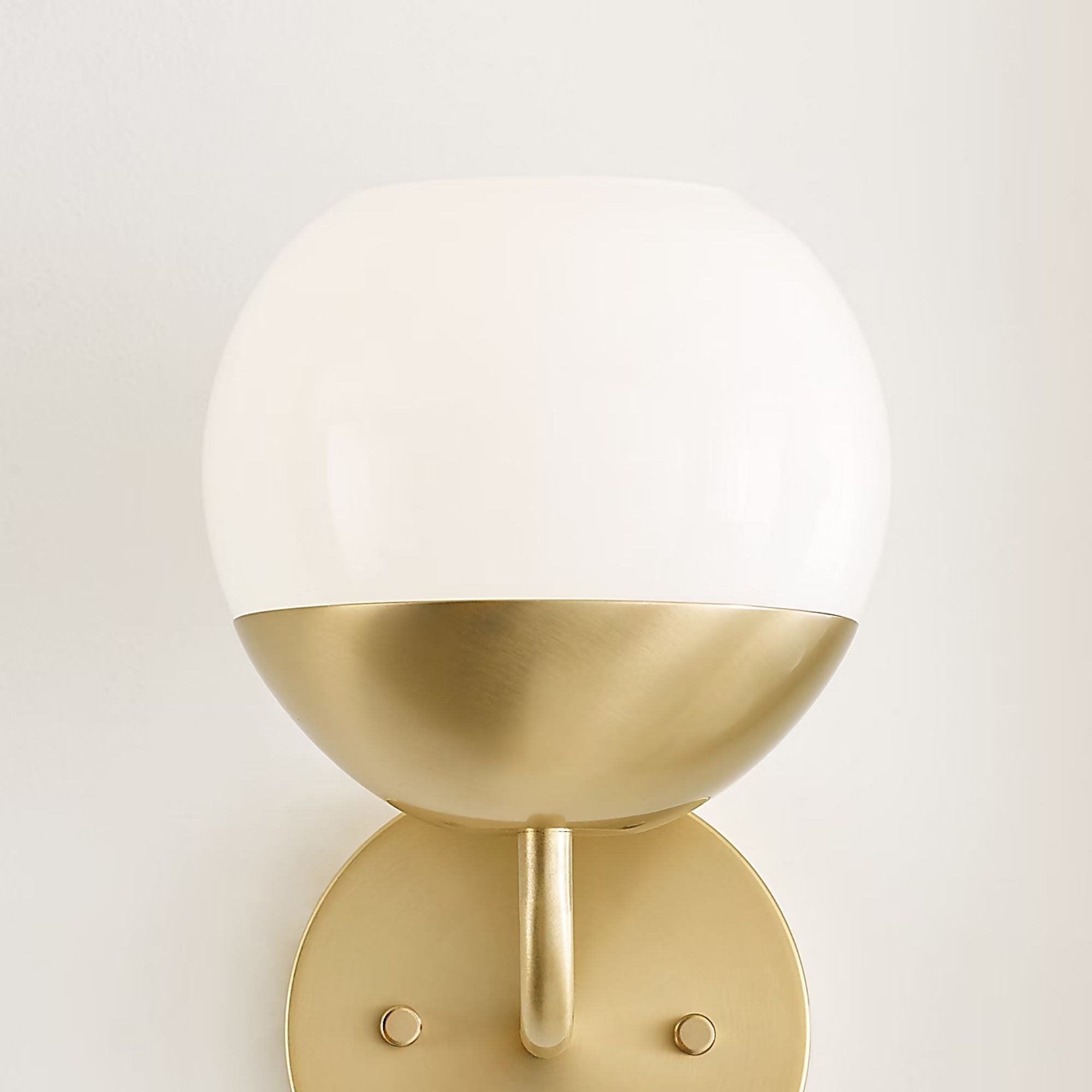 Alvin 10" LED Bathroom Sconce, Satin Brass Finish