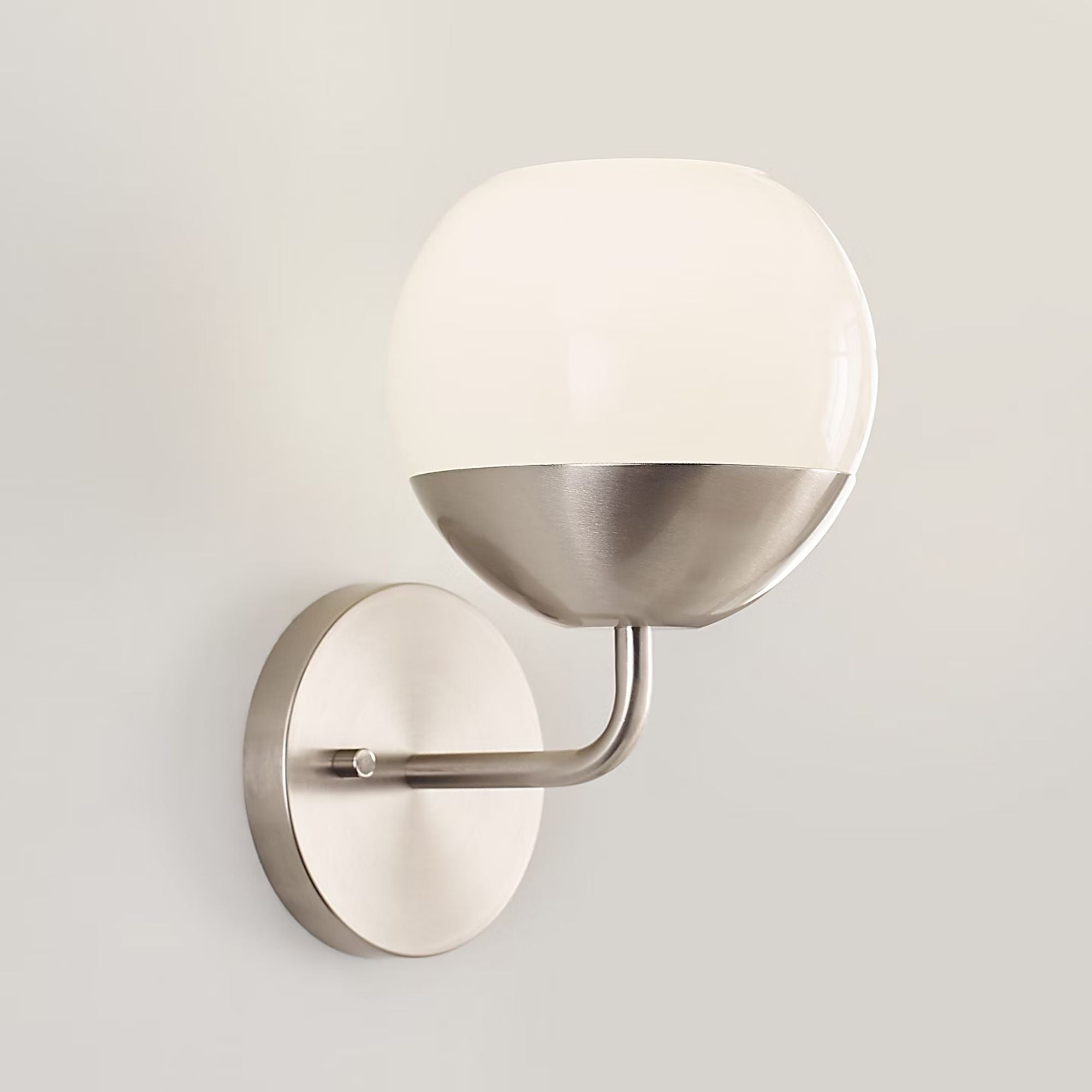 Alvin 10" LED Bathroom Sconce, Brushed Nickel Finish