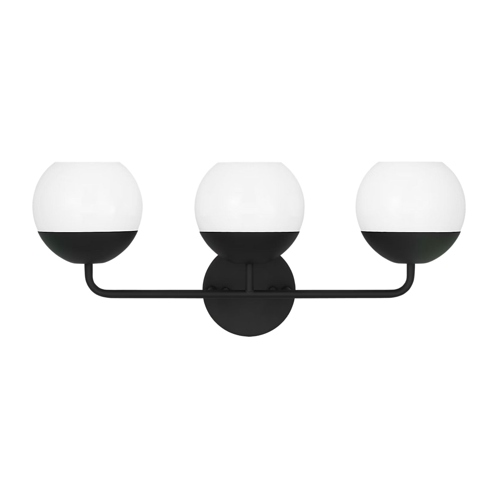 Alvin 24" 3-Light Bathroom Vanity, Midnight Black Finish