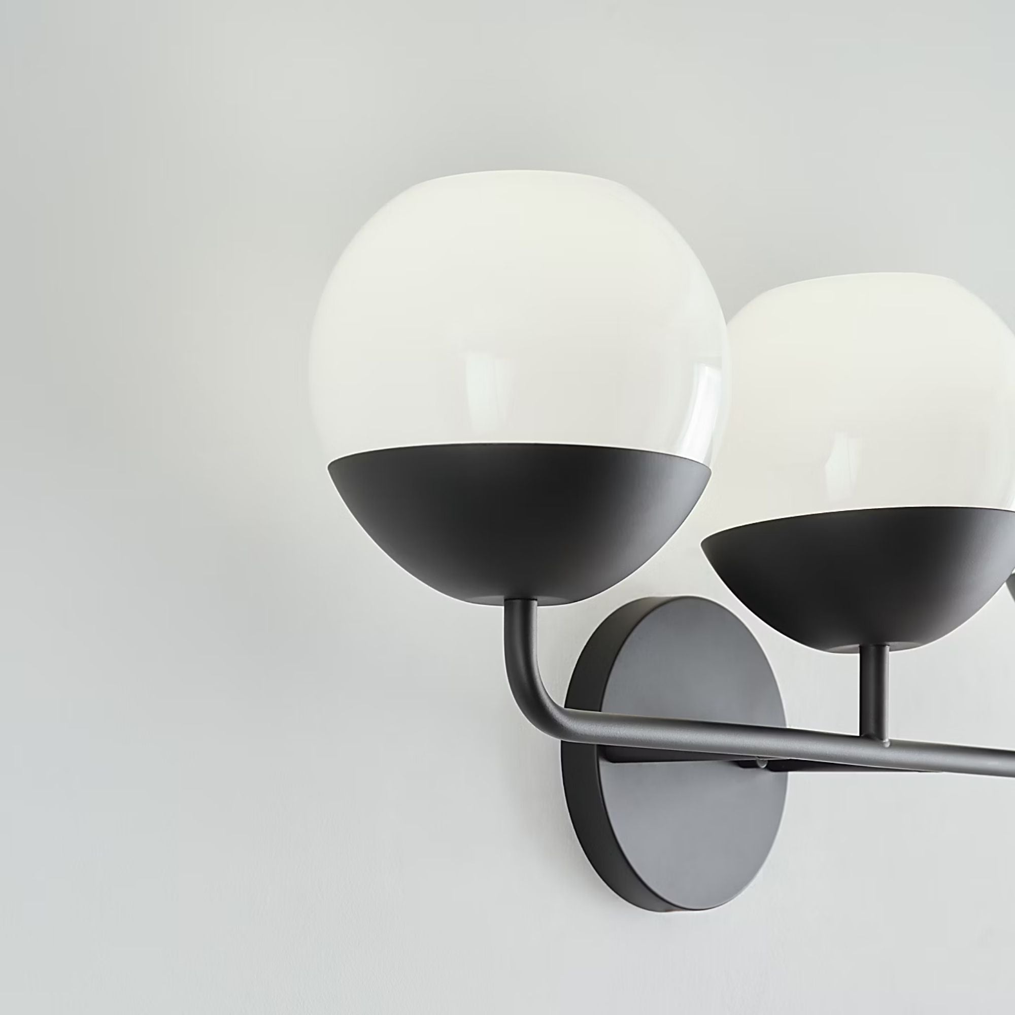 Alvin 24" 3-Light Bathroom Vanity, Midnight Black Finish