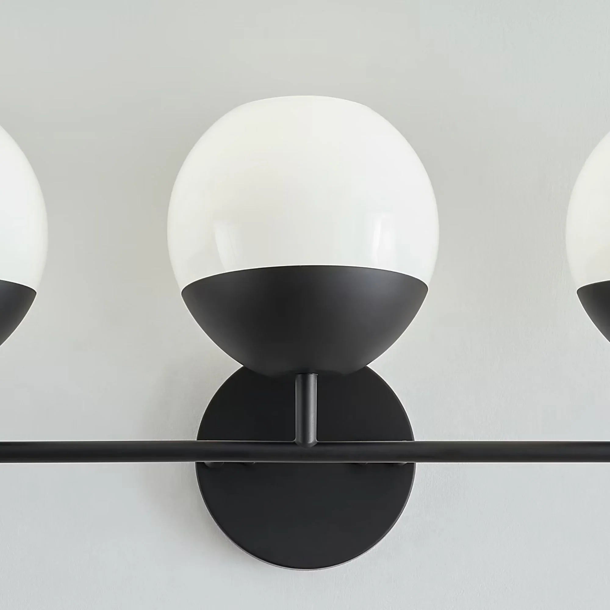 Alvin 24" 3-Light Bathroom Vanity, Midnight Black Finish