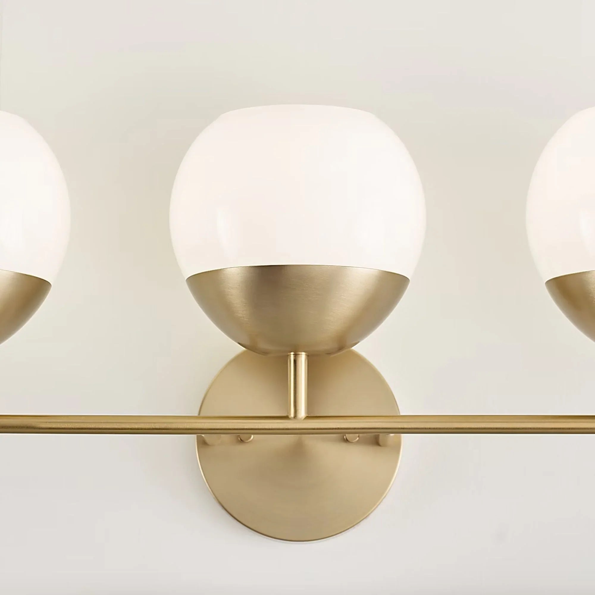 Alvin 24" 3-Light Bathroom Vanity, Satin Brass Finish